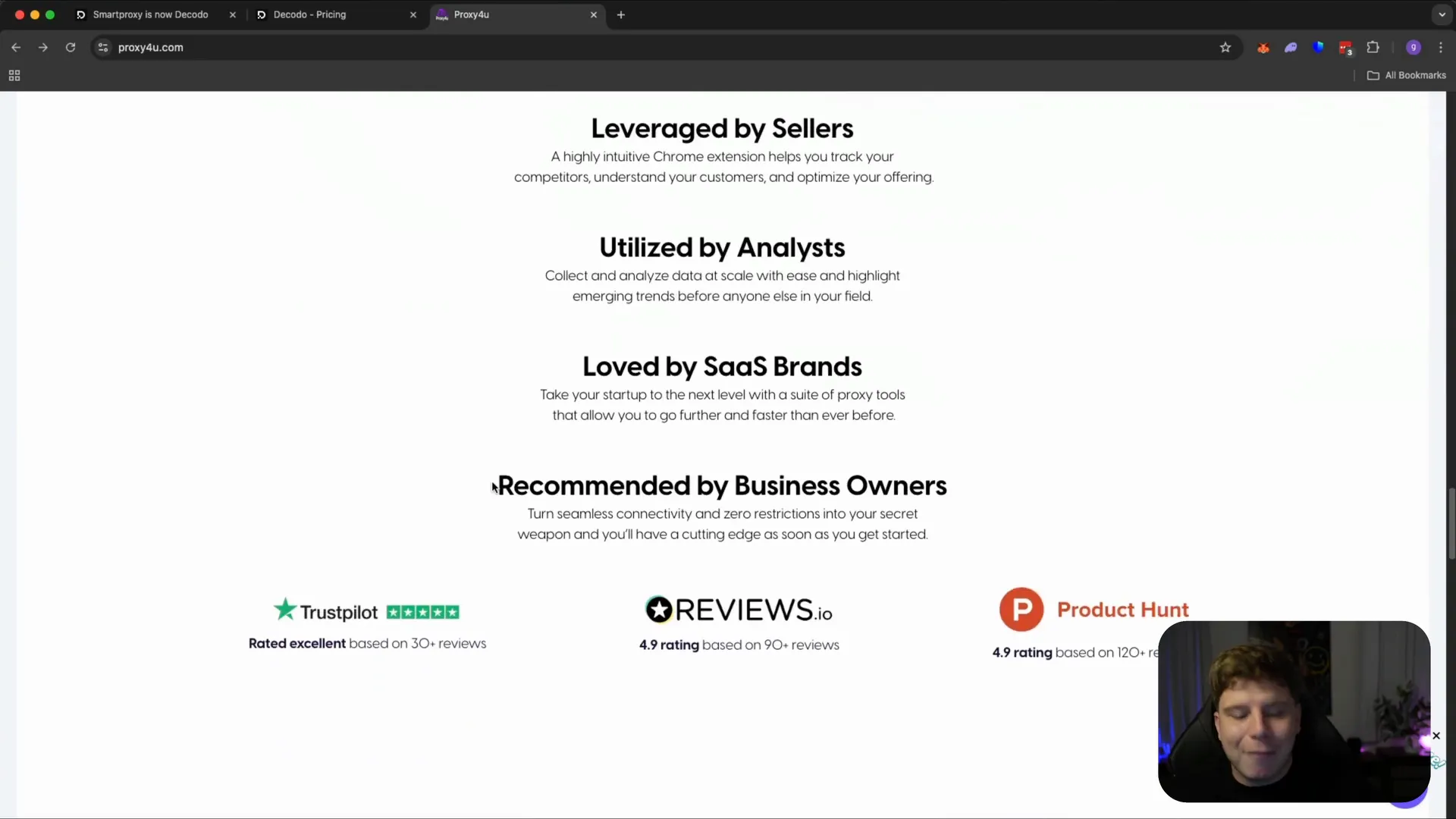 Proxy4u customer reviews and ratings overview