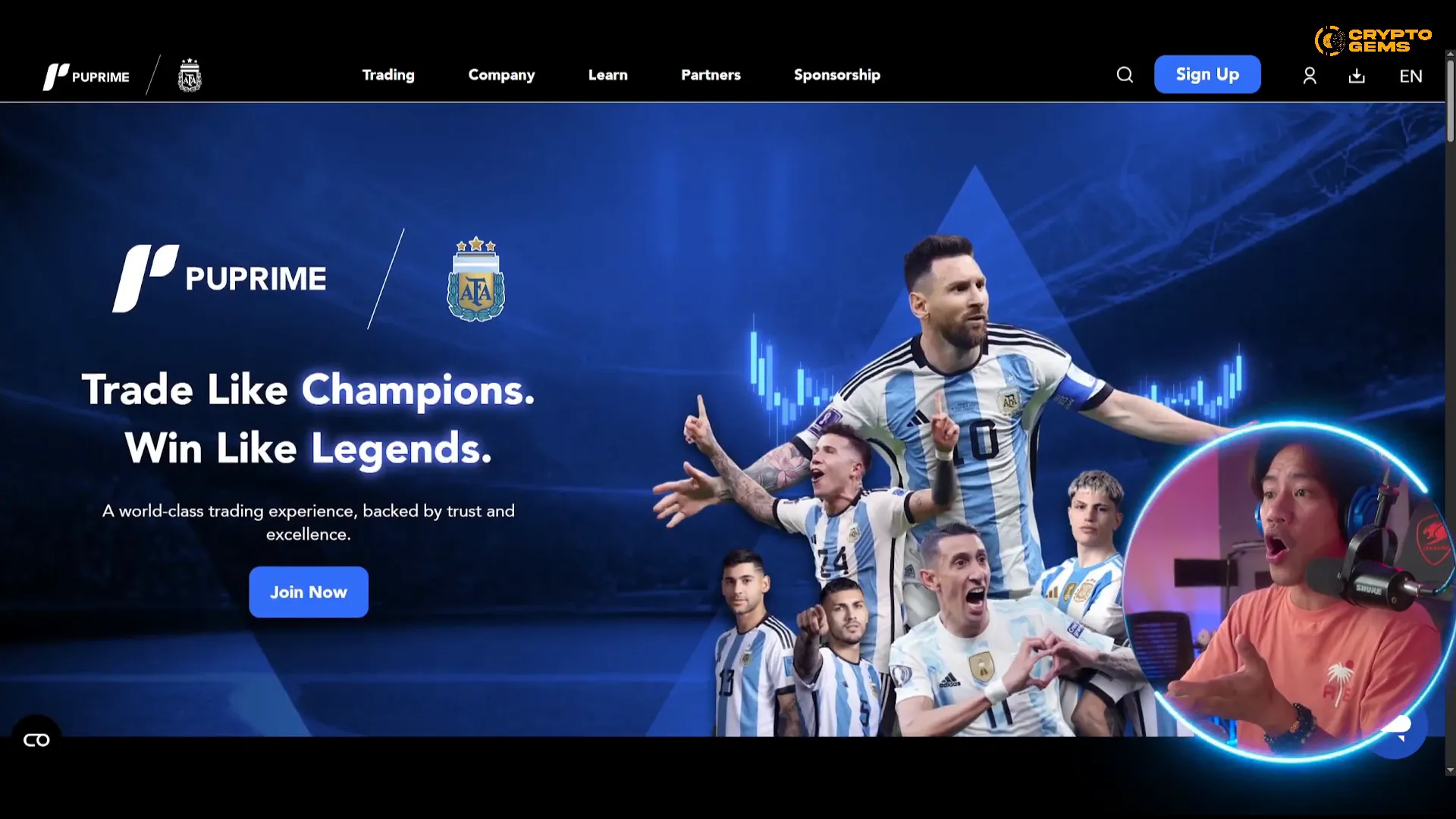 PU Prime and FBS landing pages side by side