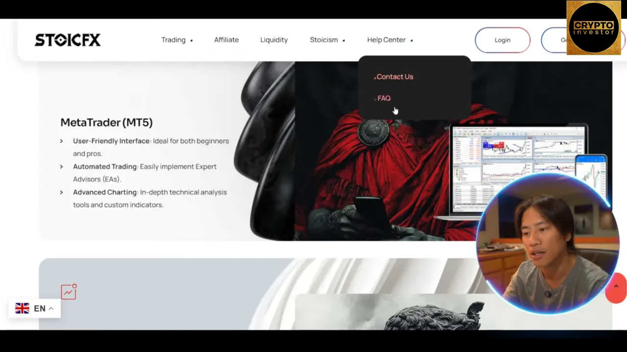 MT5 interface available on StoicFX shown on desktop and mobile