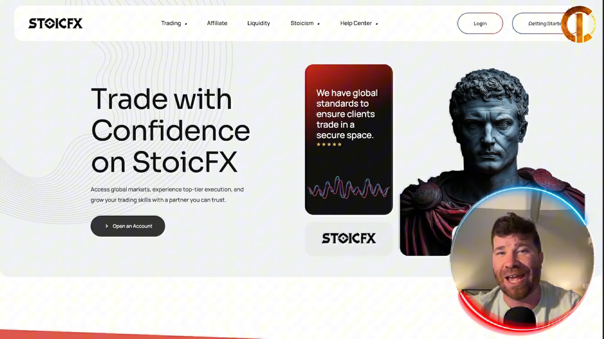 Stoic FX platform overview showing competitive spreads and market access