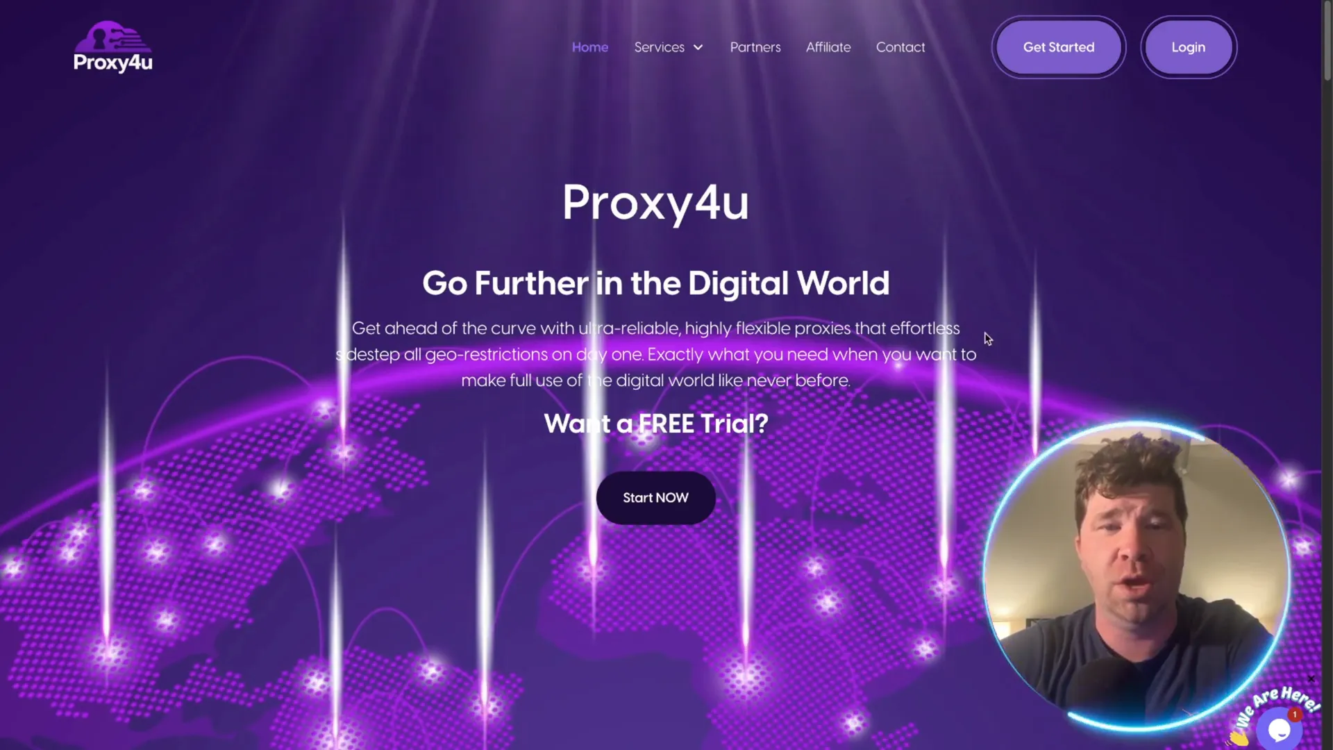 Proxy4U homepage highlighting ultra reliable proxies