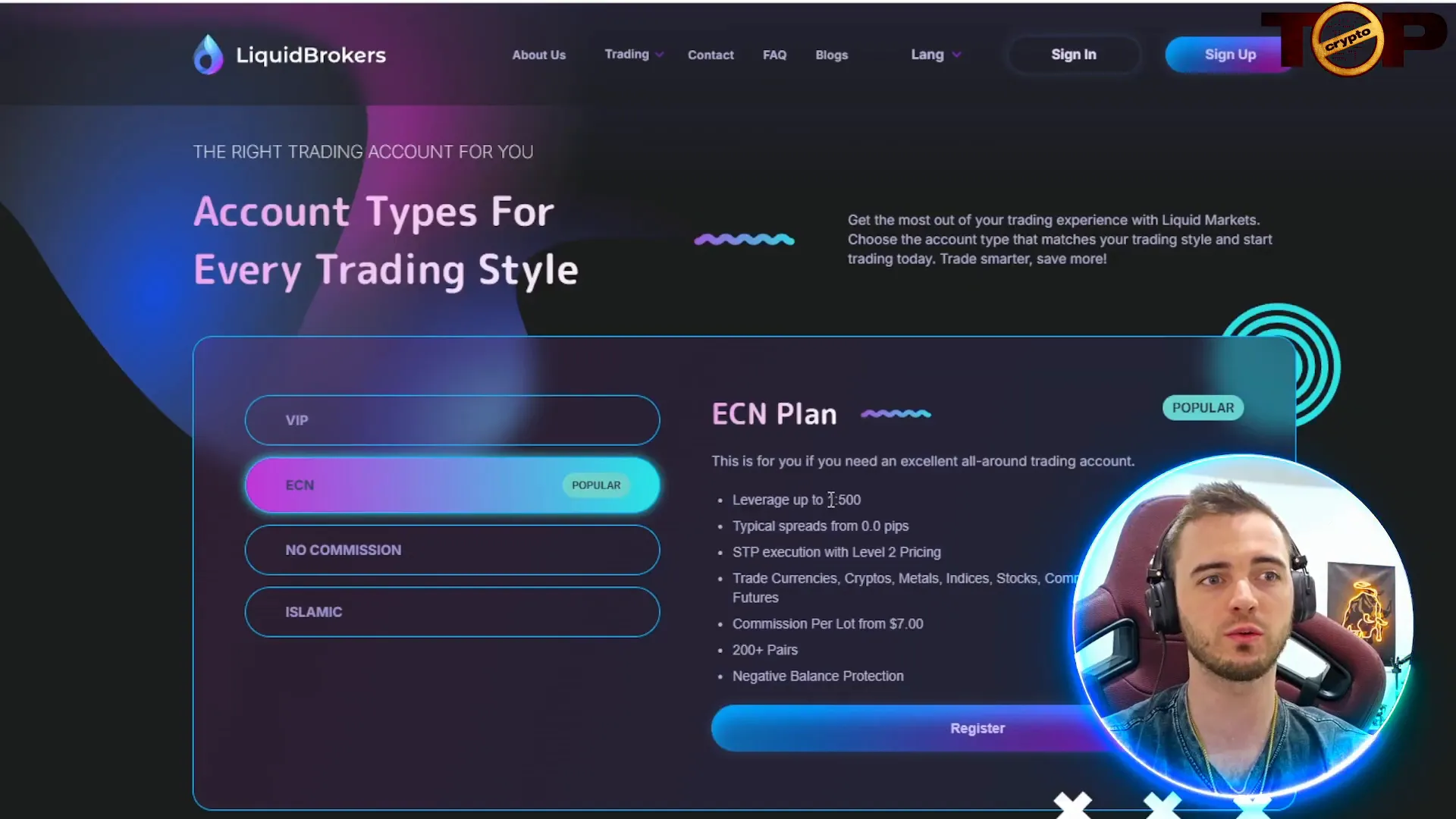 Comparison of leverage and spreads between Invidia Trade and Liquid Brokers