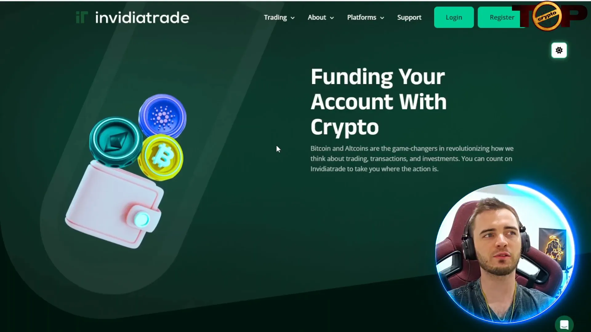 Invidia Trade easy account funding and setup process