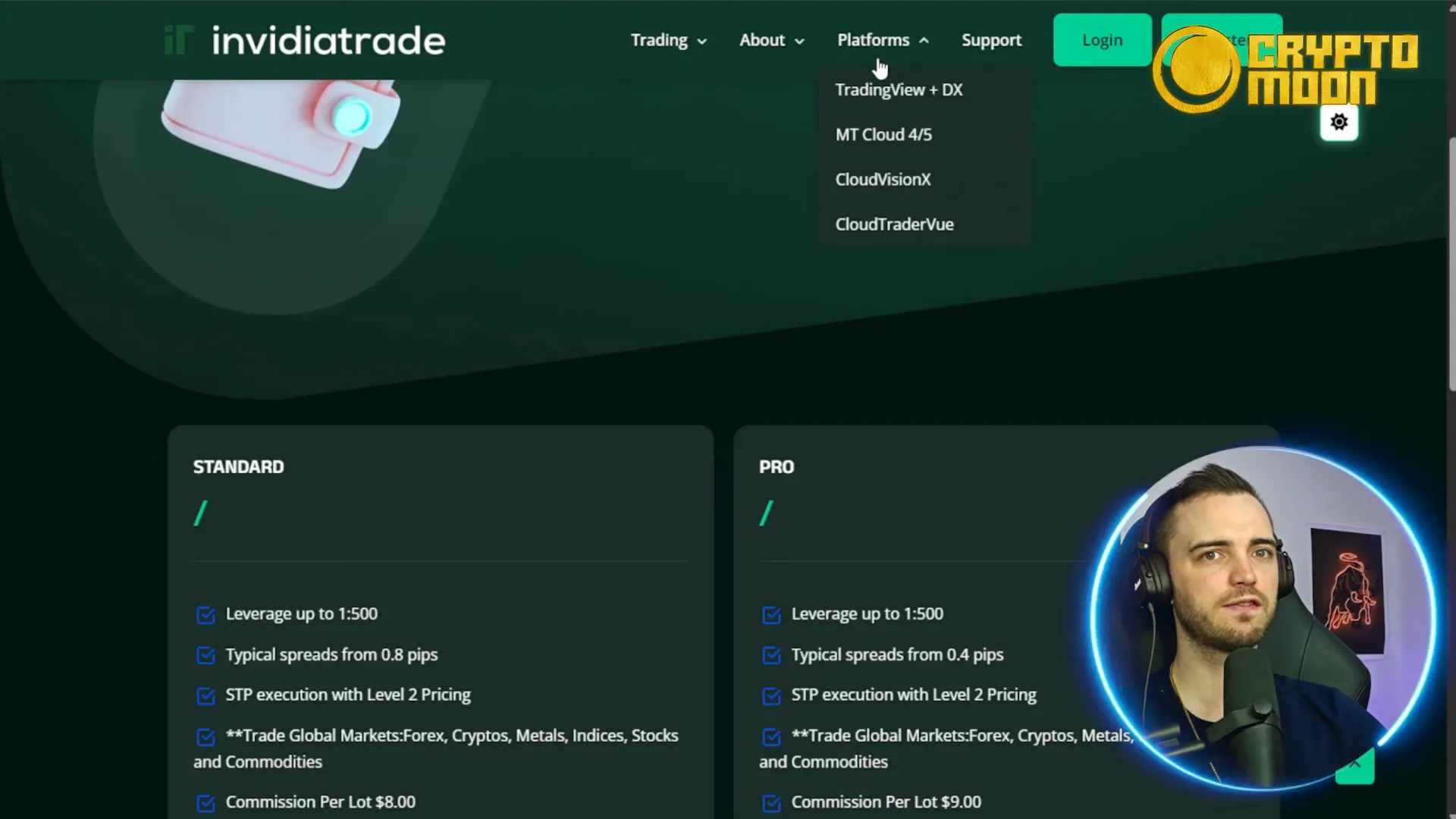 Comparison of platforms: TradingView and MetaTrader supported on Invidia Trade