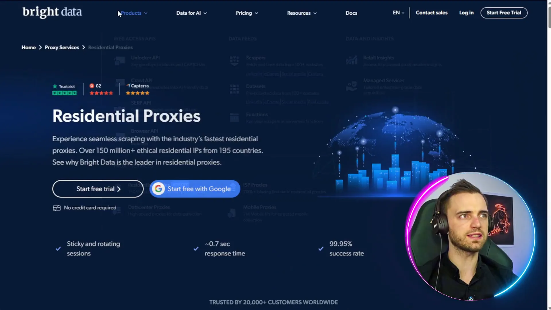 Proxy4U and Bright Data service comparison