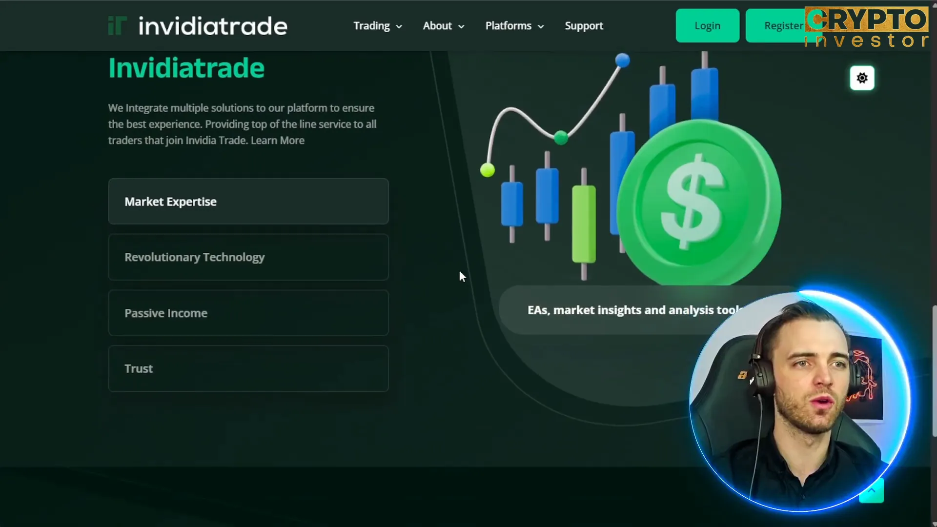 Invidia Trade market insights and platform features