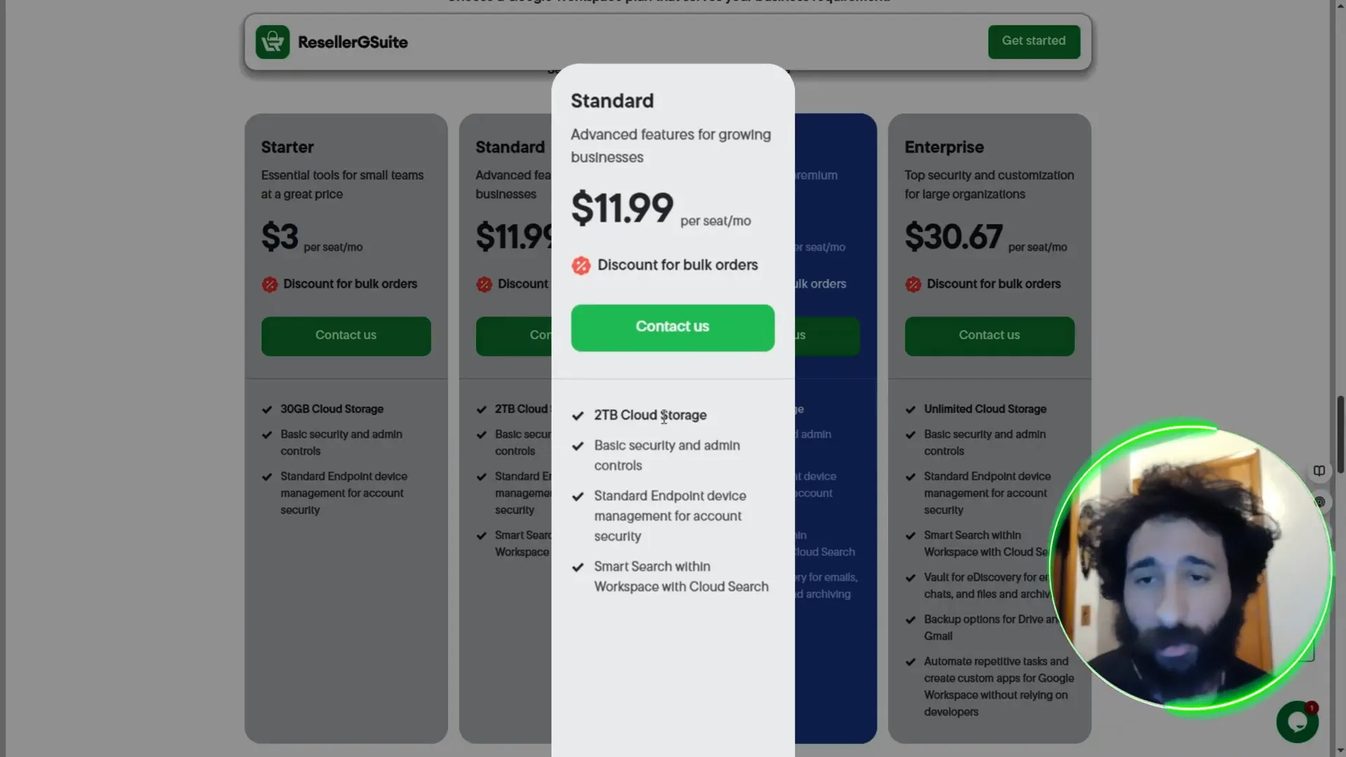 Standard Plan features overview