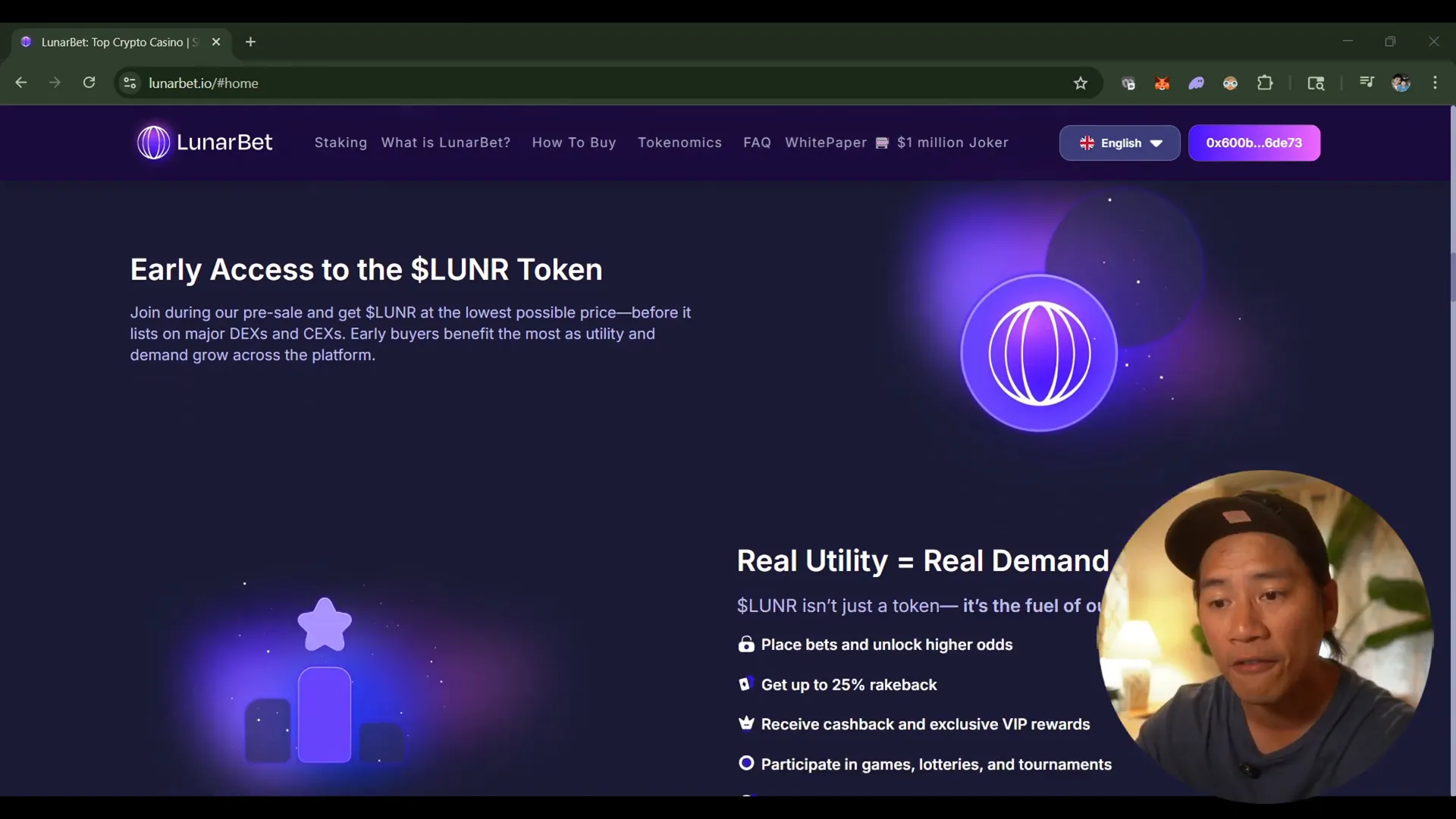 LunarBet tokenomics and buy-back mechanism overview