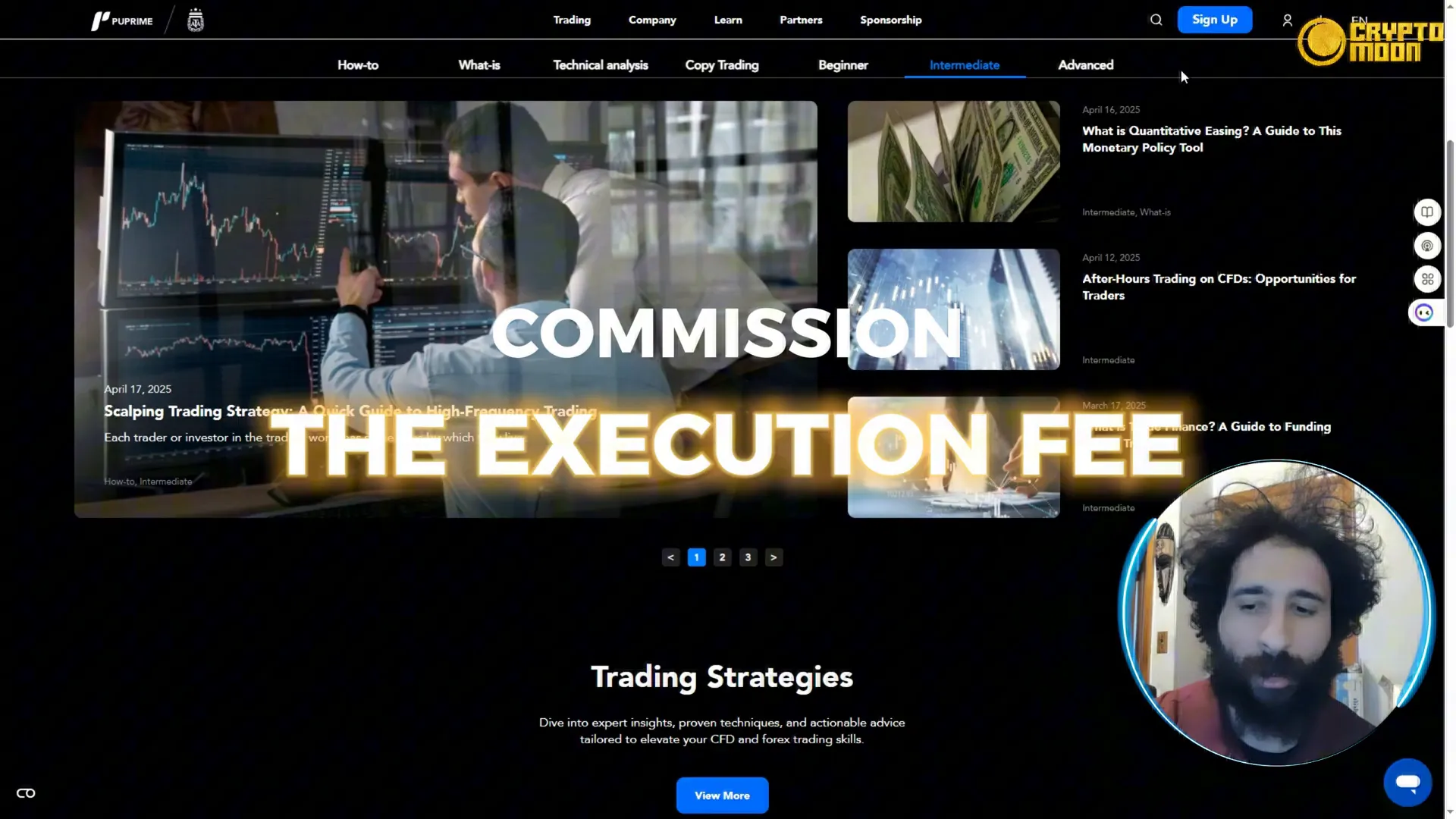 Pu Prime Trading Academy dashboard