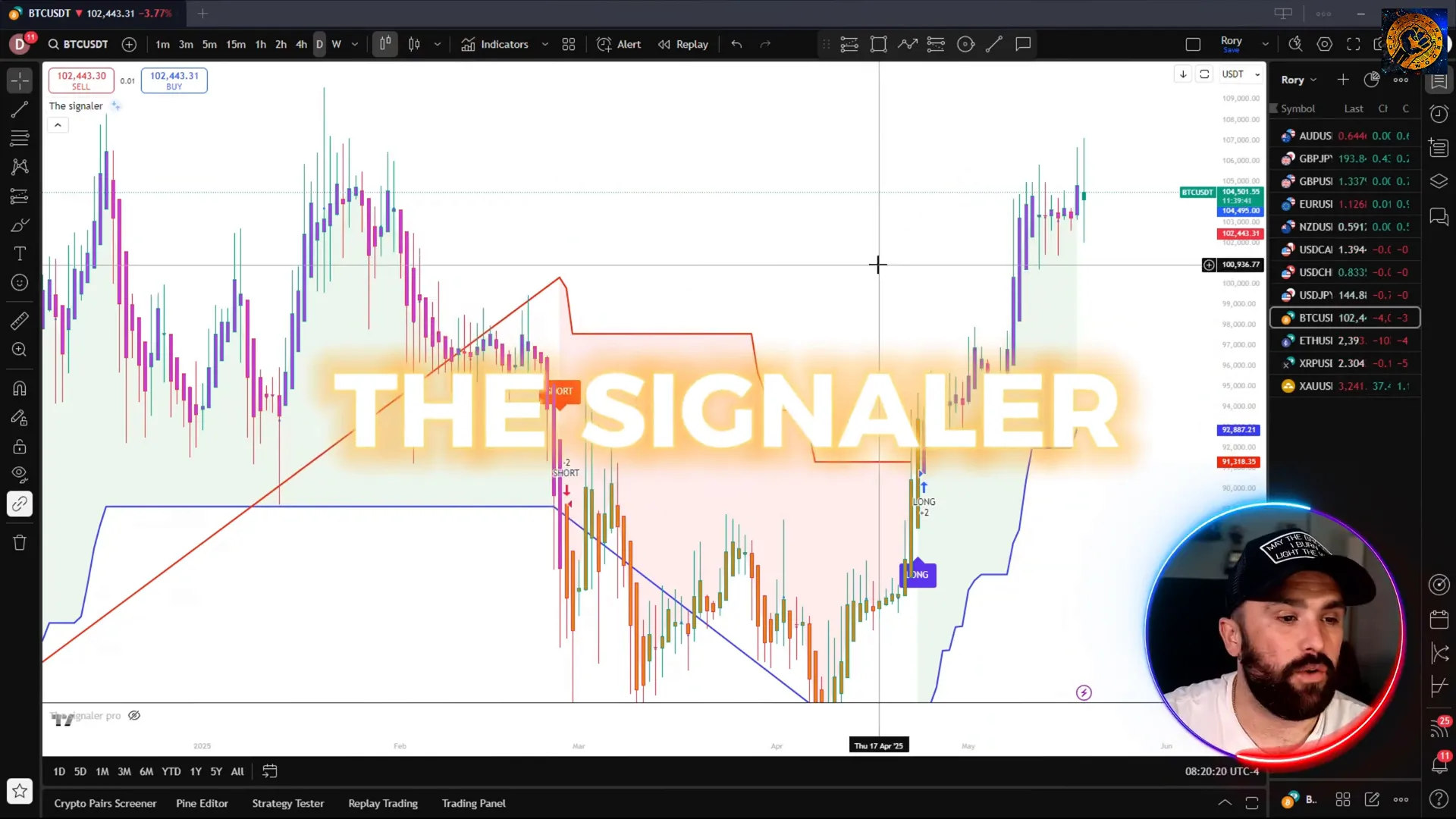 TheSignaler indicator on TradingView with Heikin Ashi candles