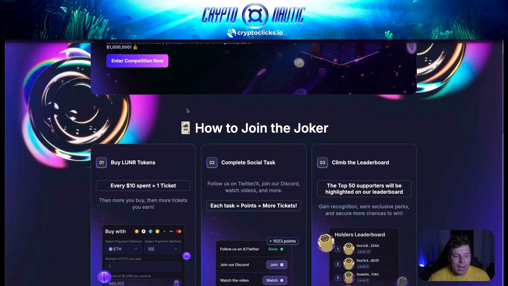 LunarBet $1 million Joker competition details