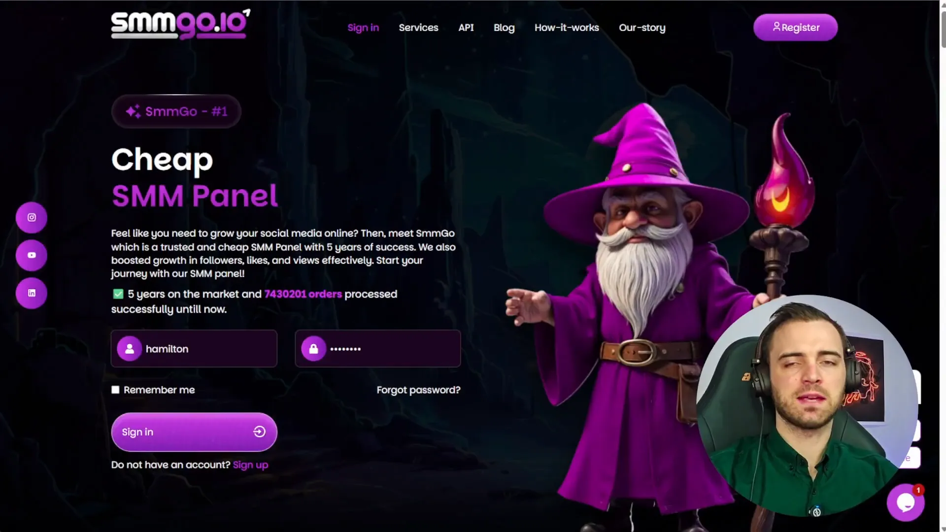 SMMGO platform dashboard overview