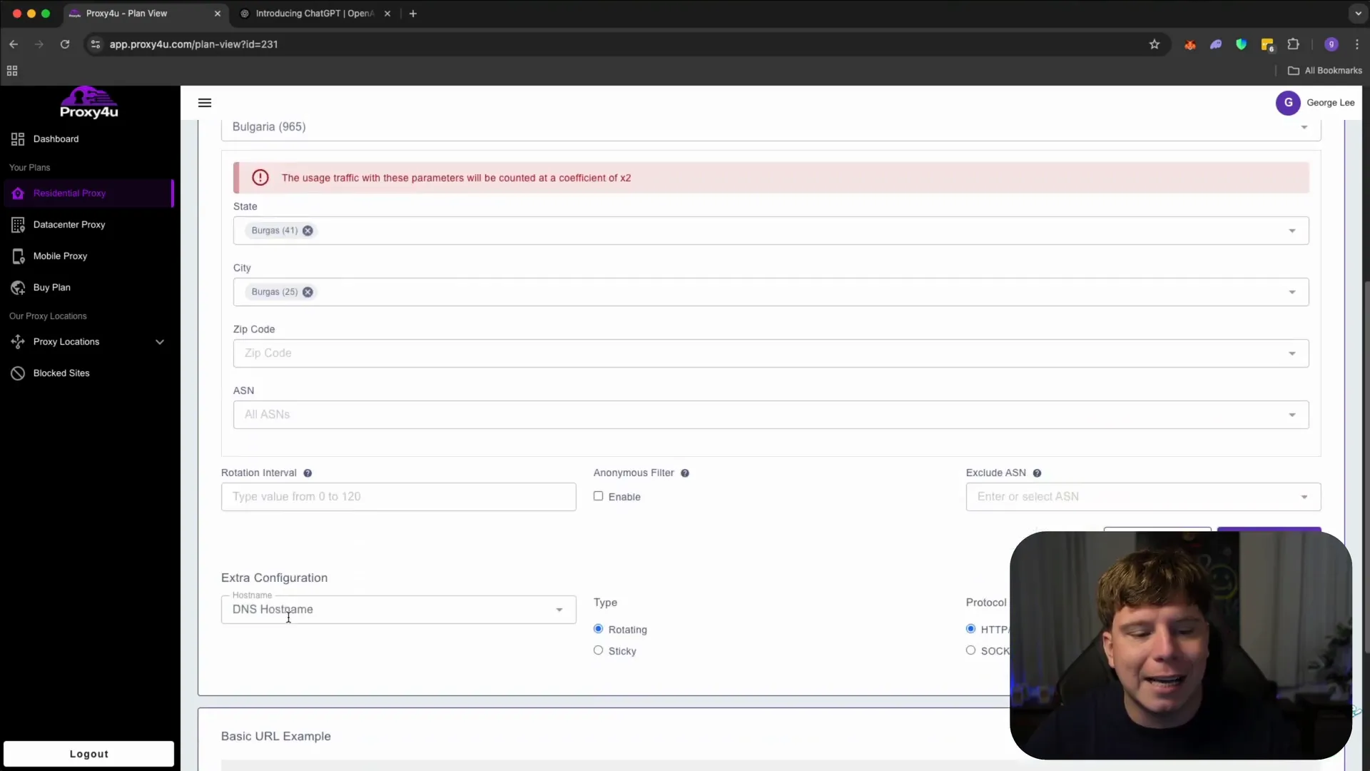 Targeted proxy filtering options on ProxyForYou platform