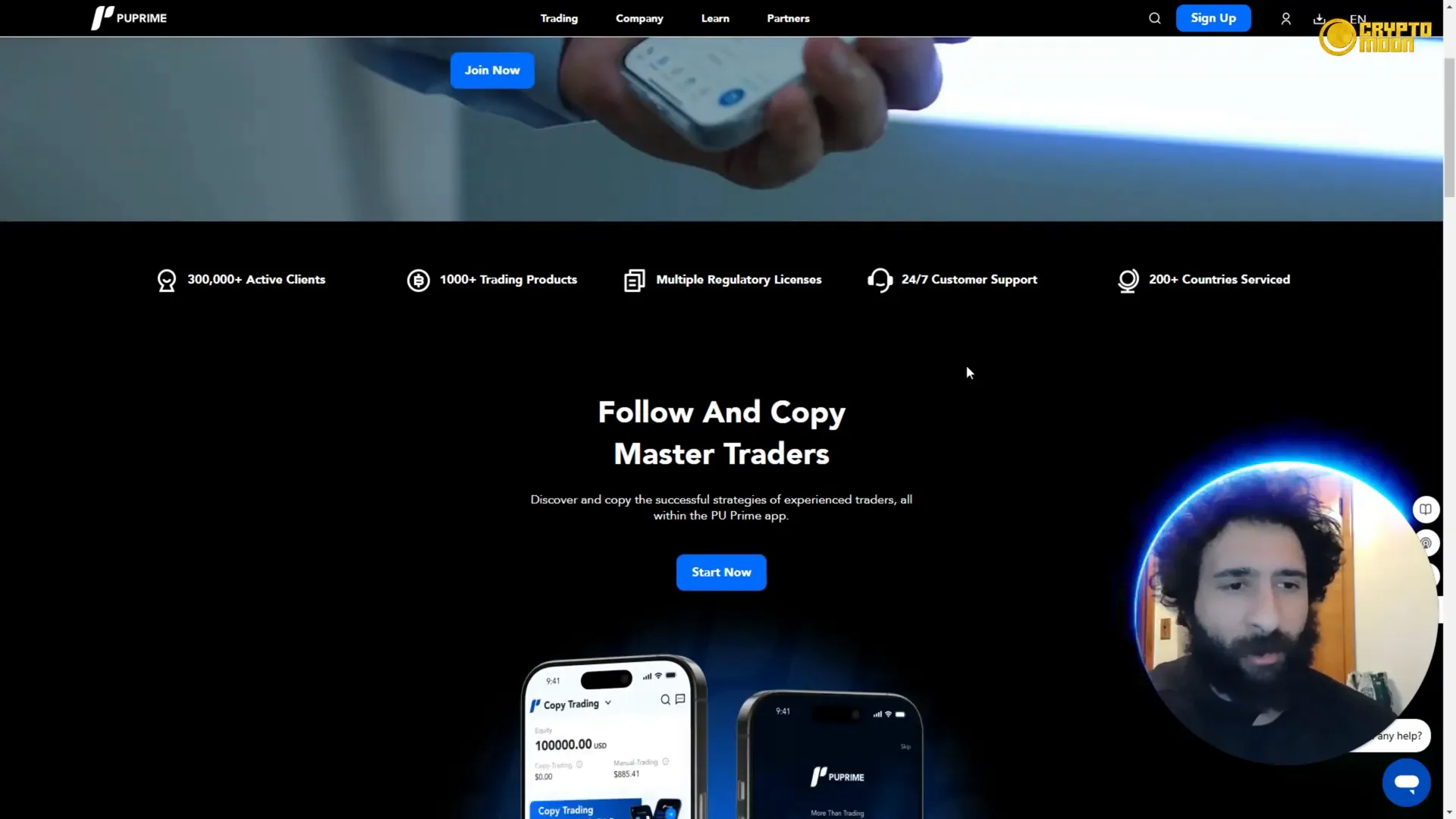 PU Prime overview with trading products