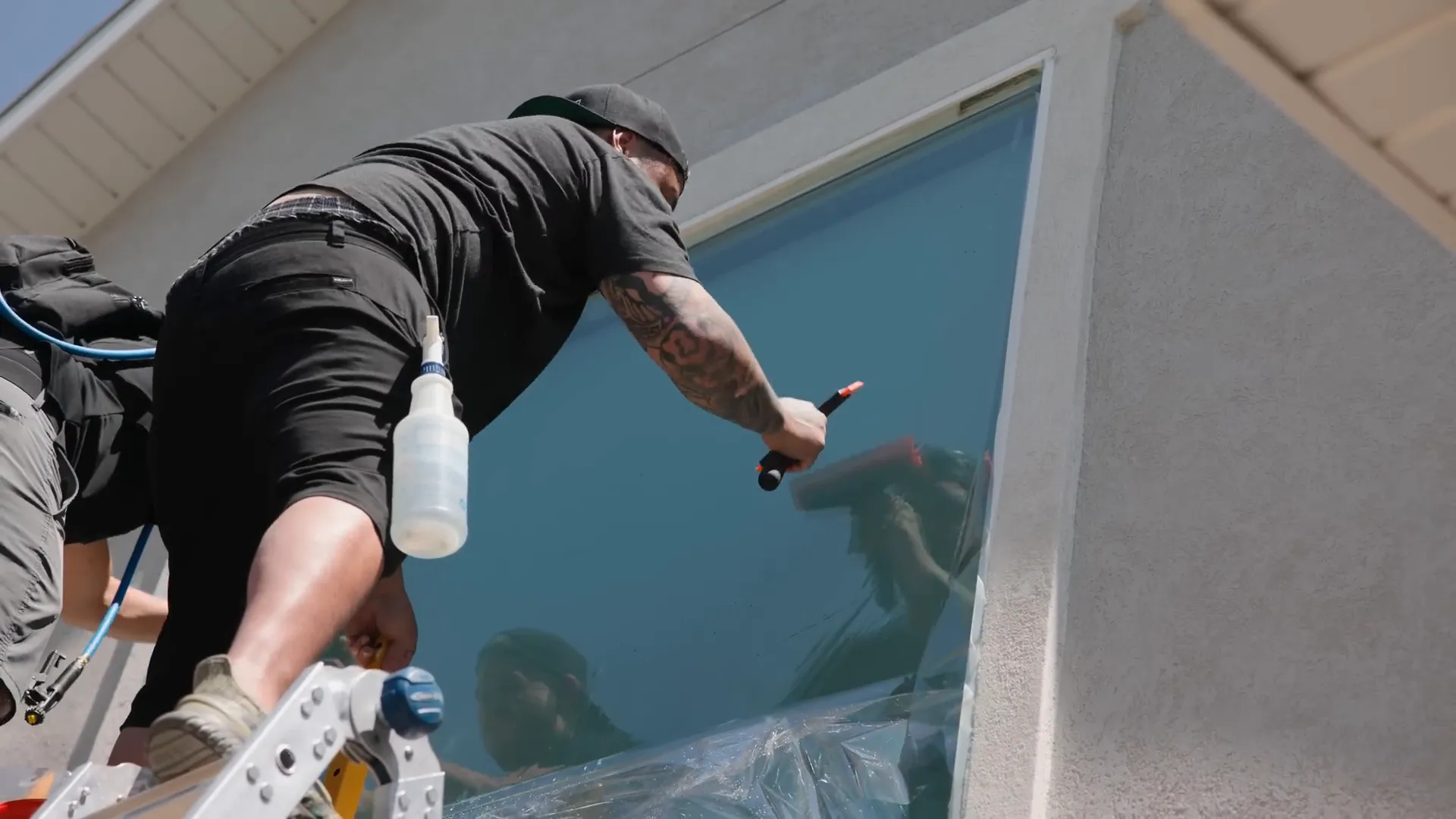 Window tinting to prevent turf burn