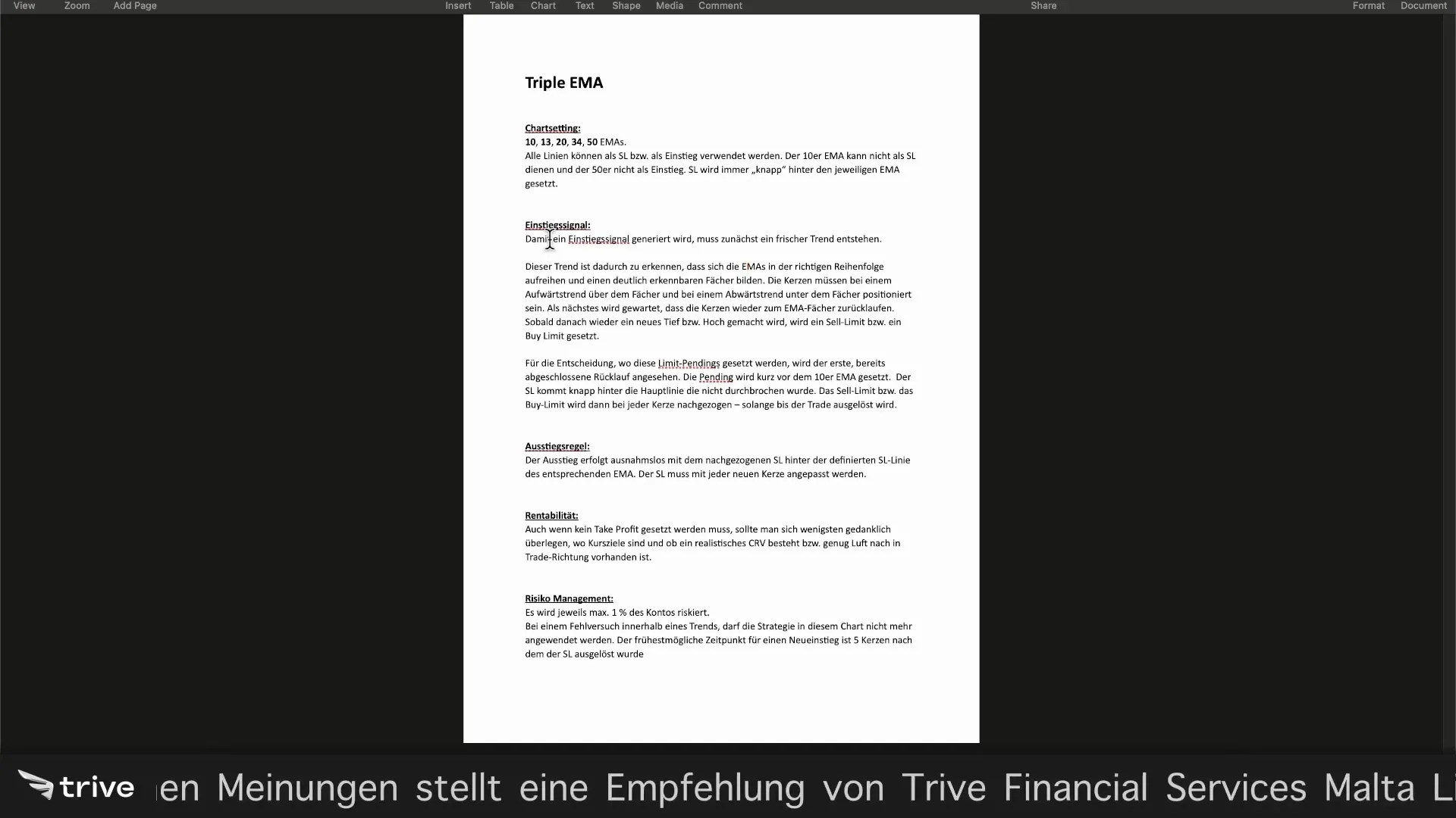 Vorteile eines schriftlichen Trading-Plans