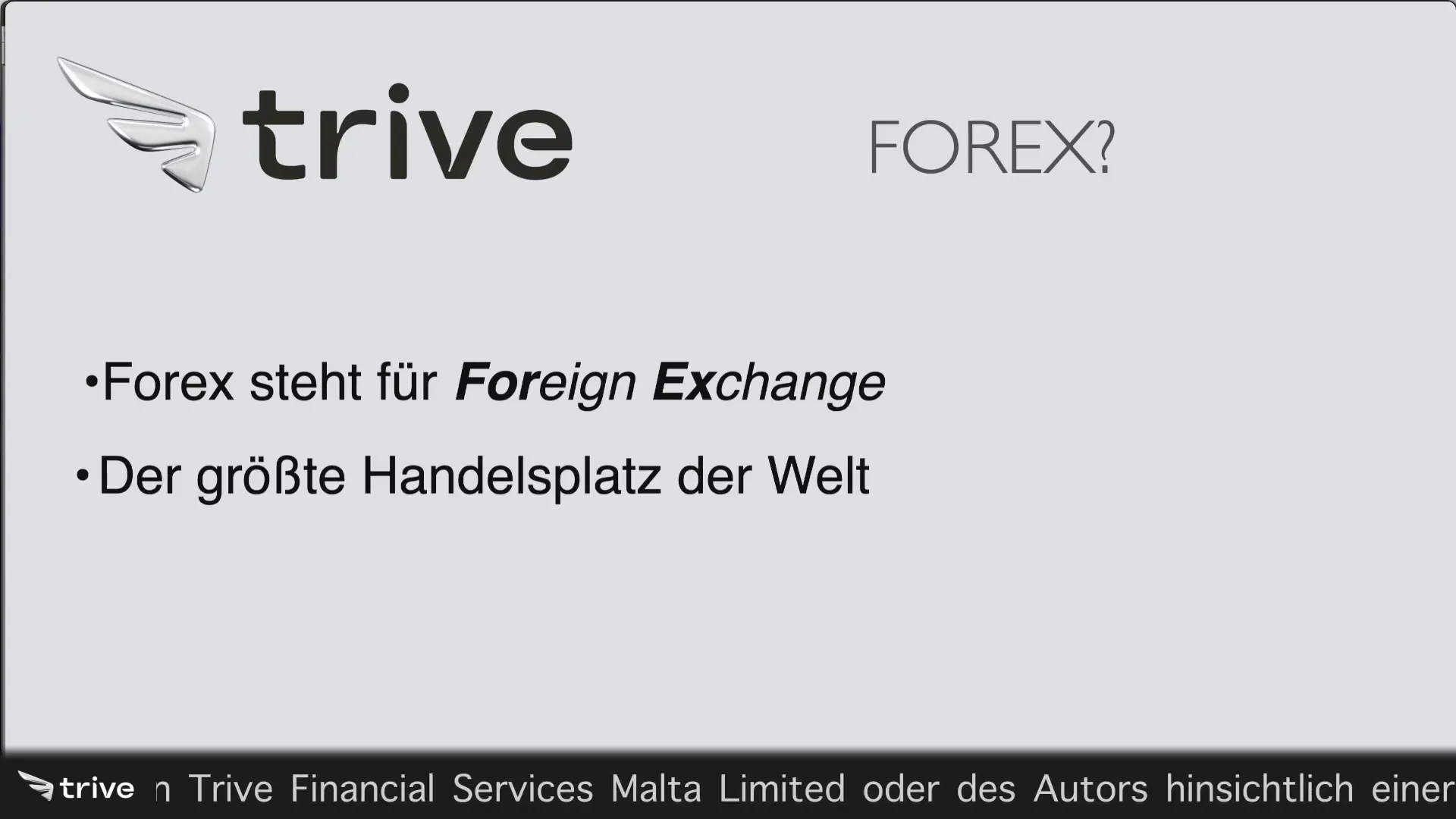 Forex Markt und Handelsvolumen