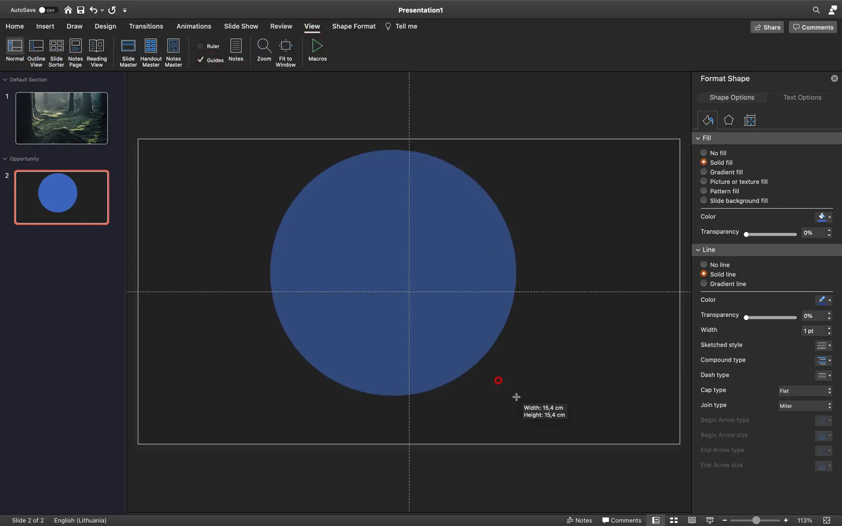 Adding a dark background slide for the Opportunity section
