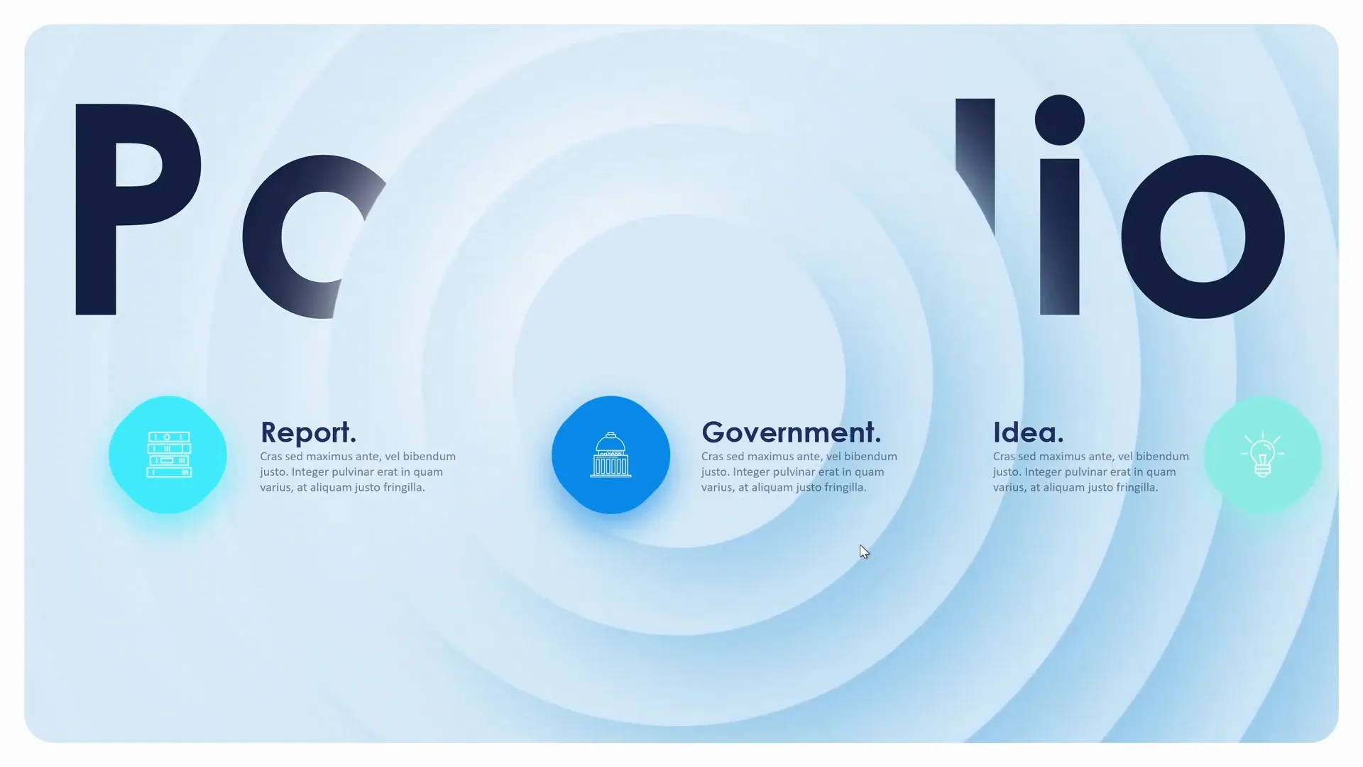 Massive X PowerPoint template neomorphic slides