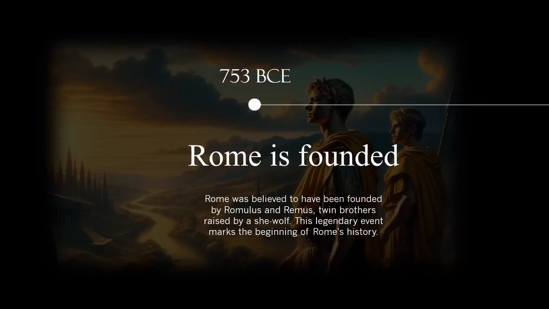 Simple timeline slide with push transition