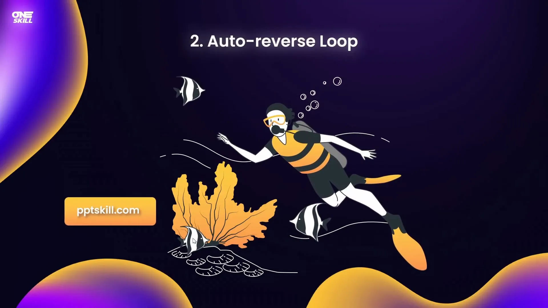 Diver moving up and down with auto reverse