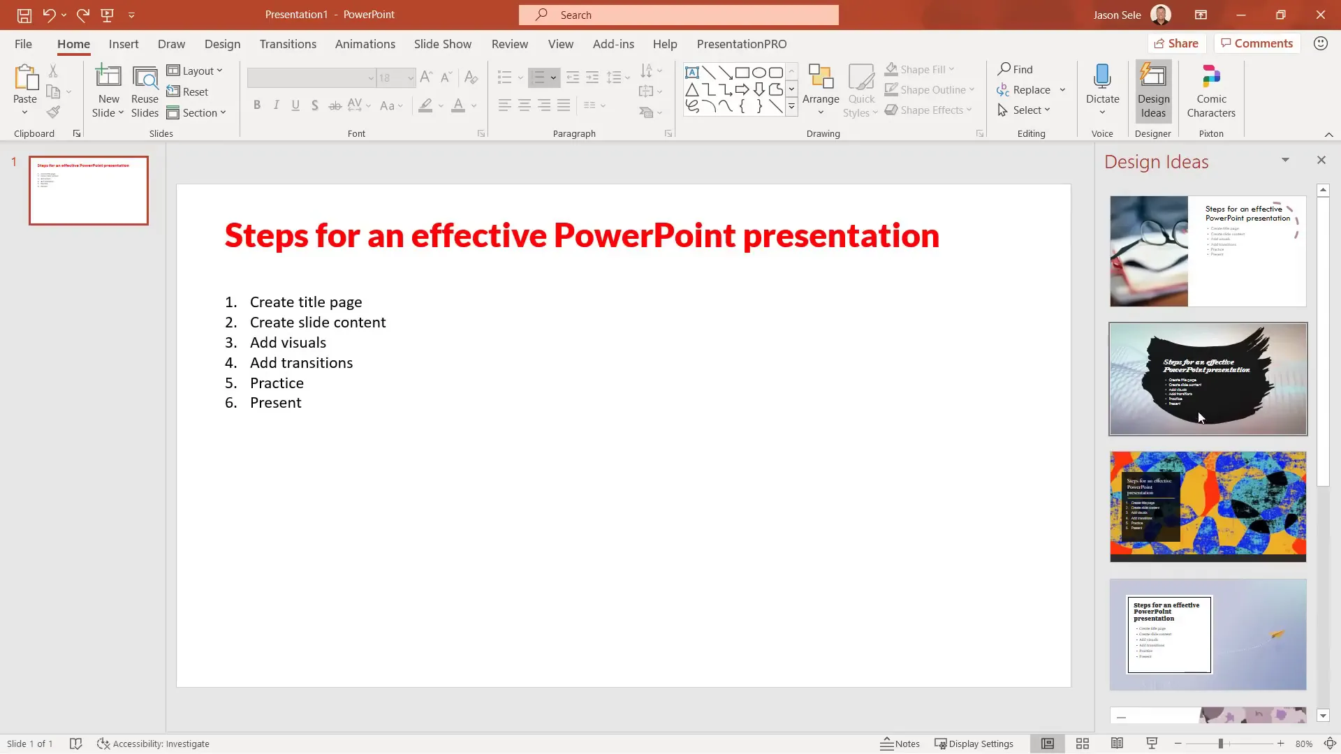 PowerPoint Design Ideas suggestions for slide layouts