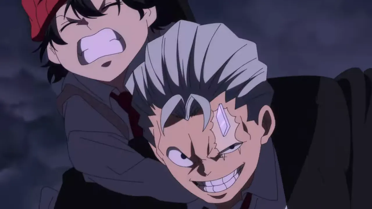 アンディの近接ショットで挑発的な笑みを浮かべるシーン