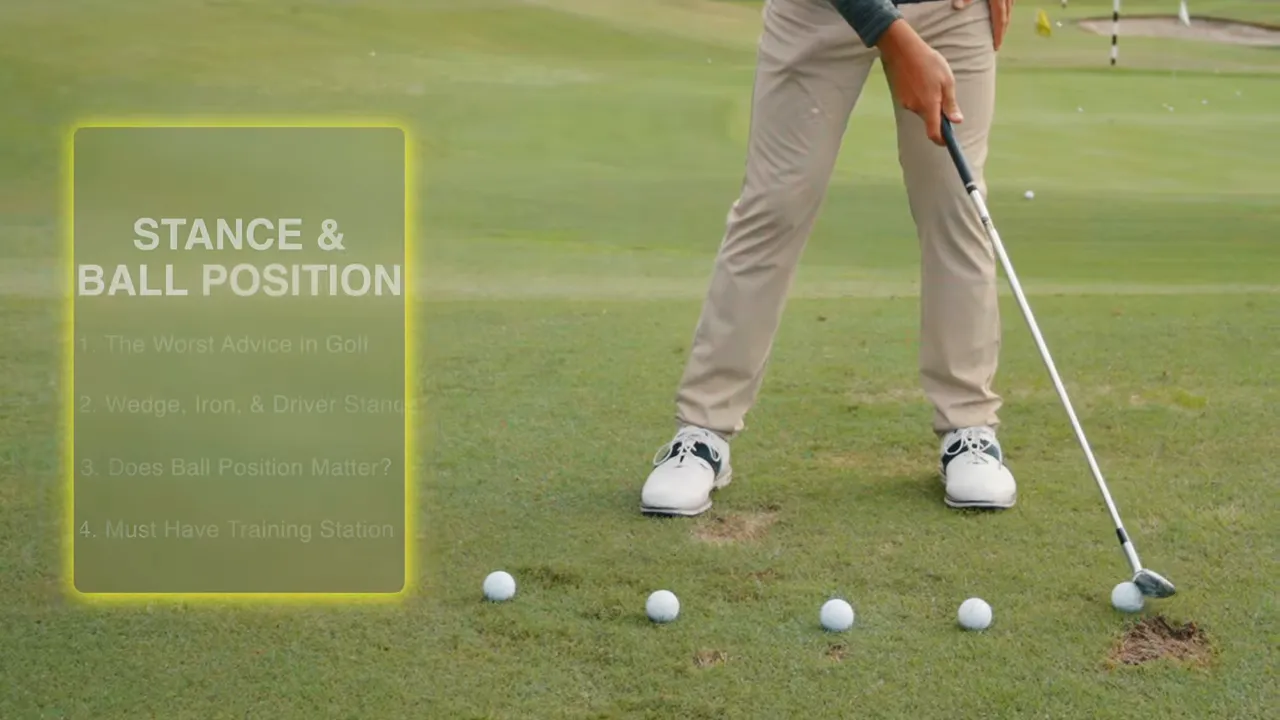 Golf stance demonstration