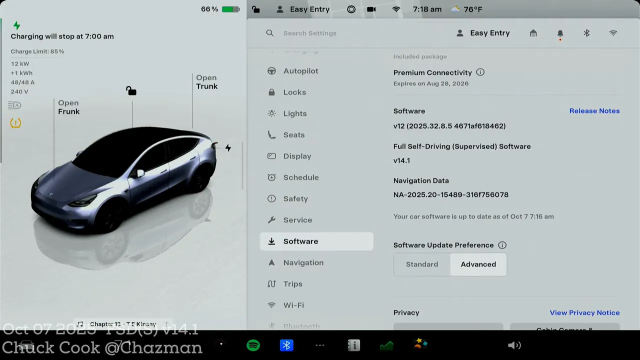 版本資訊畫面與導航資料編號