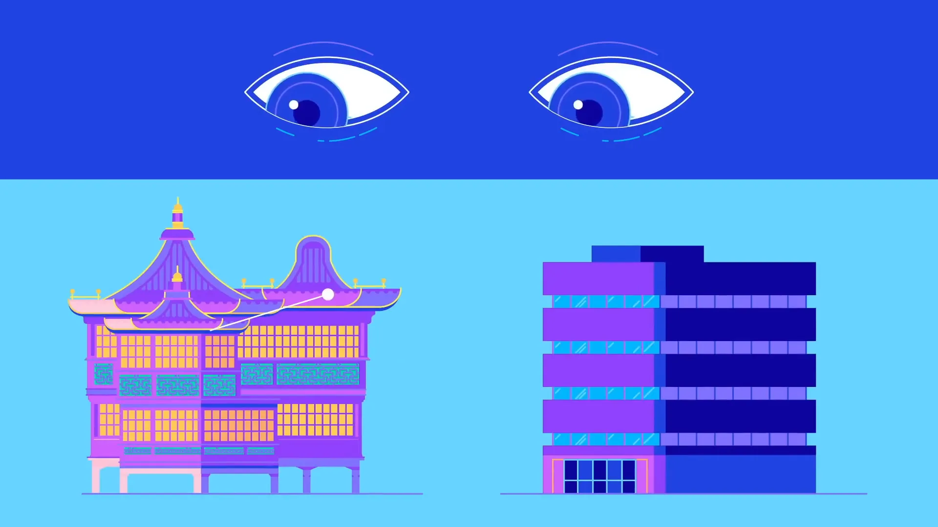 單調的混凝土建築群
