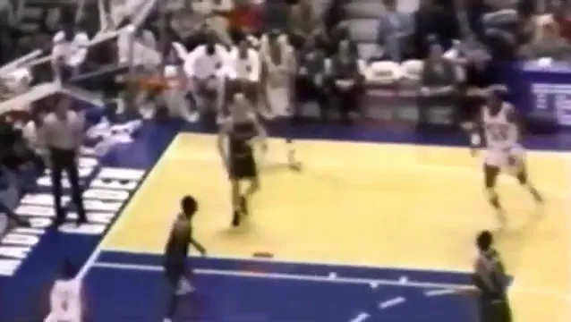 John Starks during tryout with the Knicks