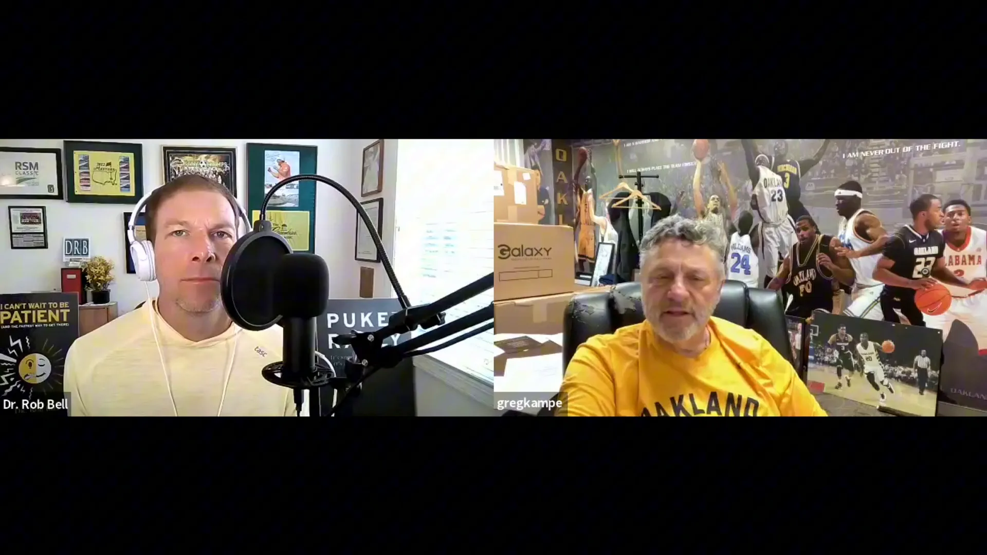 Coach Kampe explaining benefits of separate travel from team bus