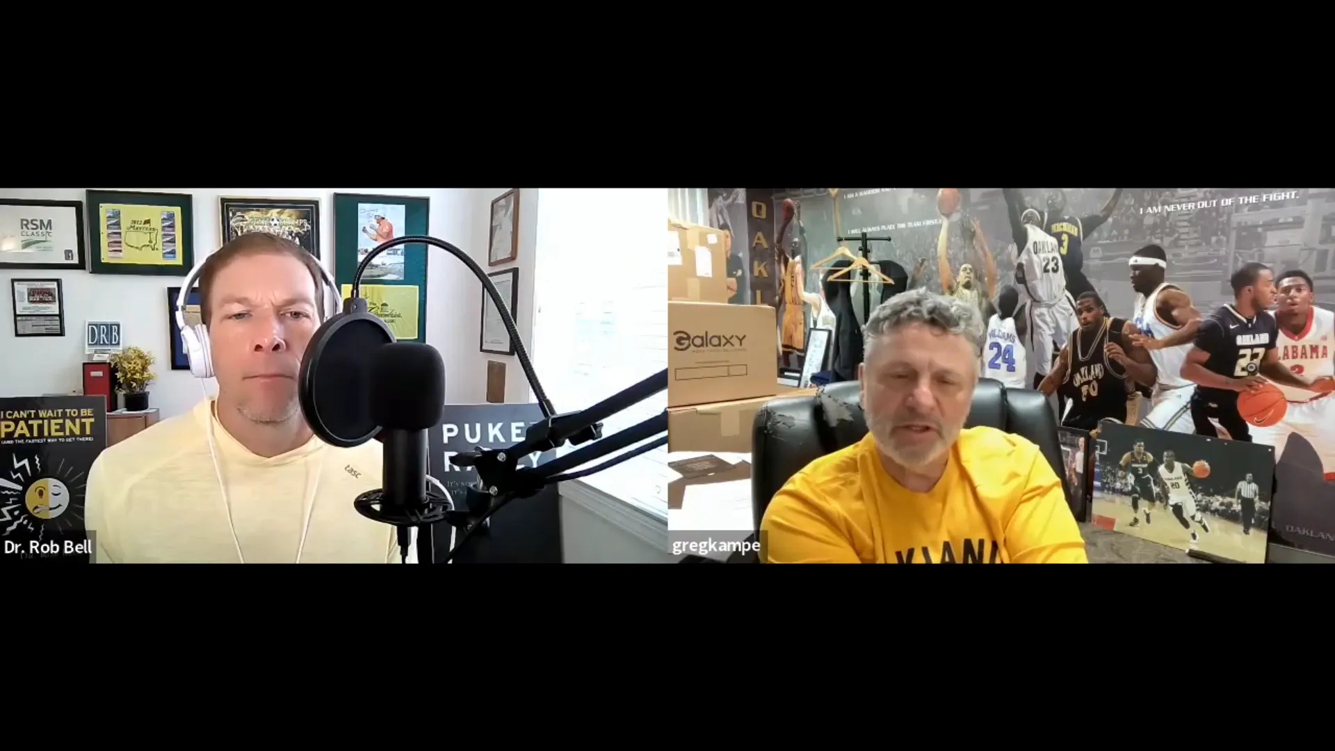 Coach Greg Kampe discussing team dynamics and leadership