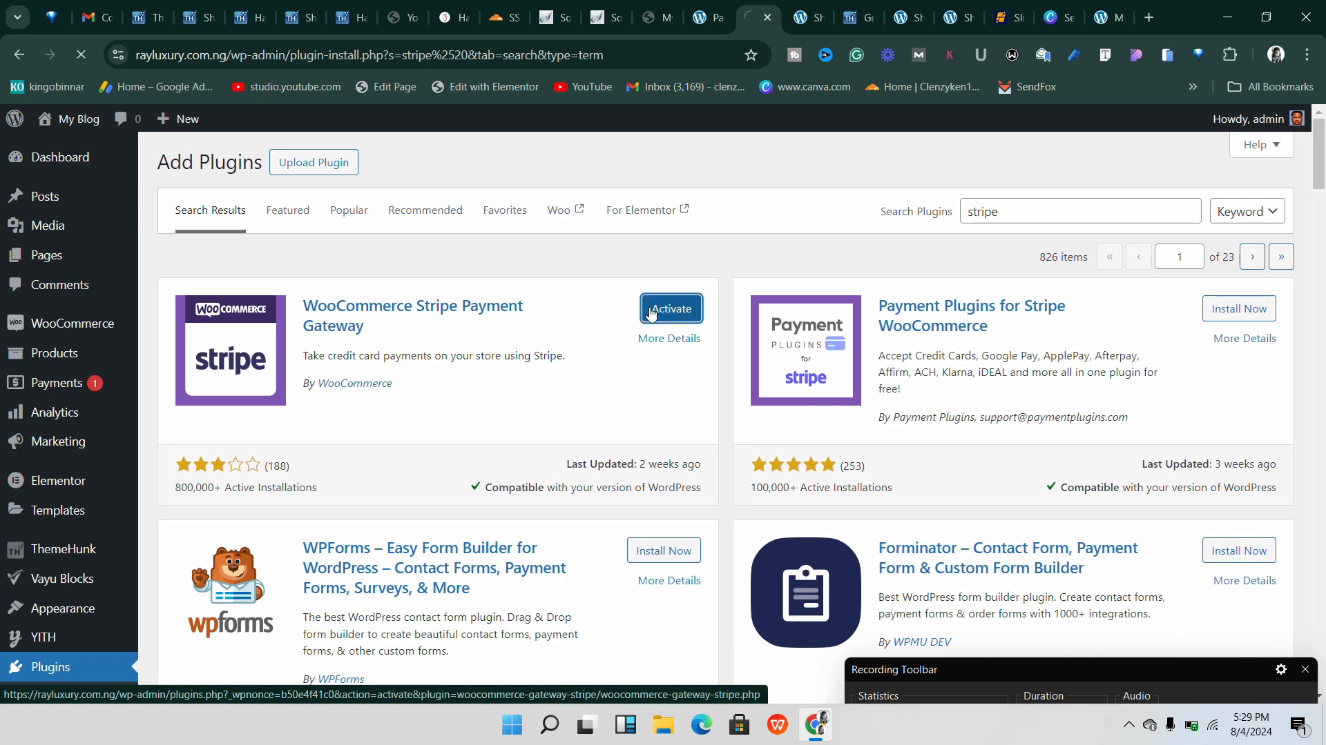 Payment and Shipping Setup