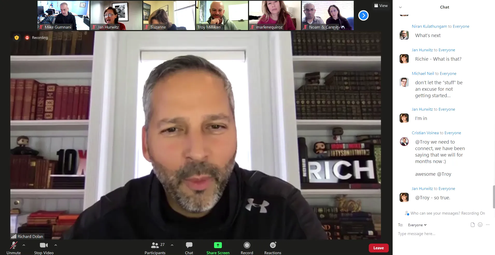 Coach sharing personal story about keepers and self-awareness