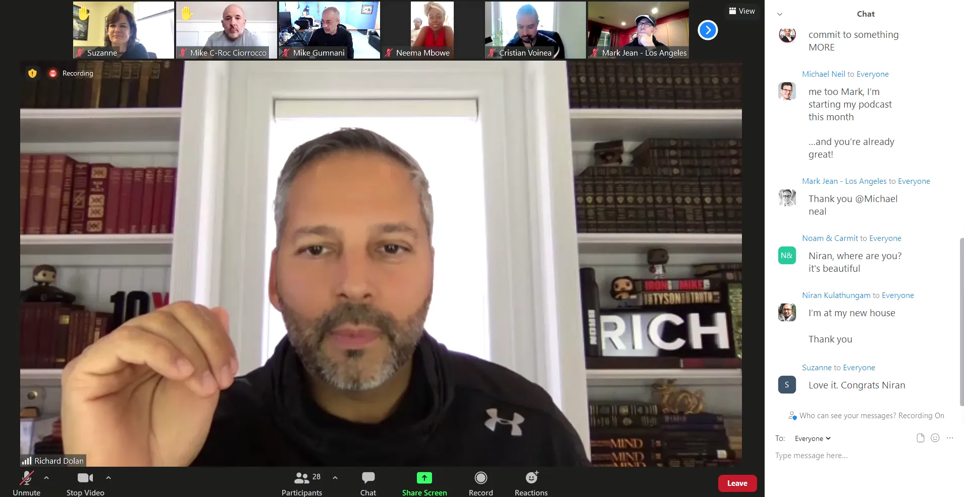 Coach discussing one-take content creation inspired by Lenny Kravitz