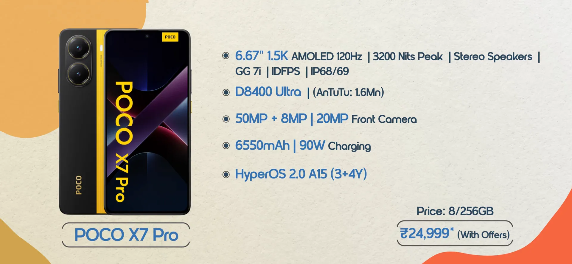 Poco X7 Pro Battery