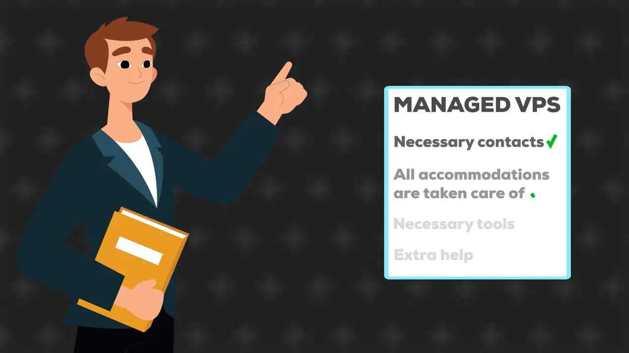 Danh sách hỗ trợ của Managed VPS gồm liên hệ cần thiết, tiện ích và hỗ trợ thêm