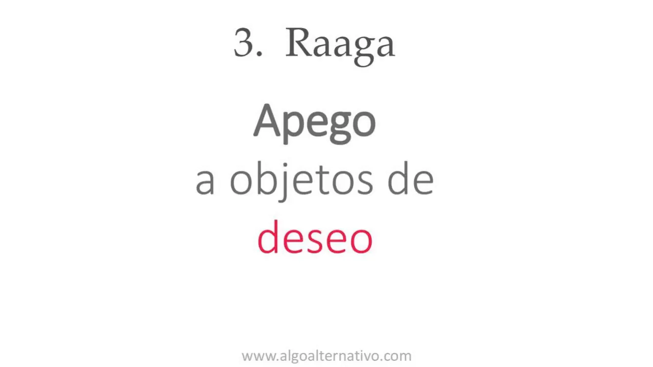 Raga como tercer Klesha