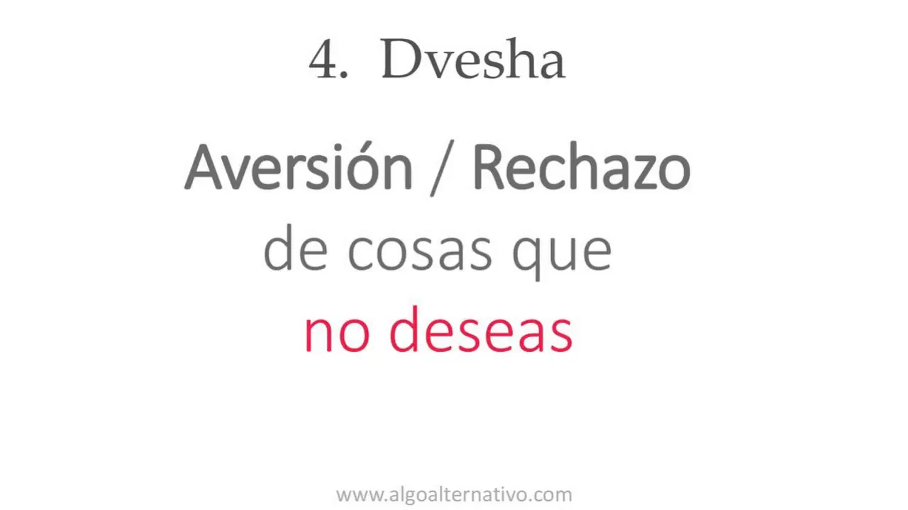 Dvesha como cuarto Klesha