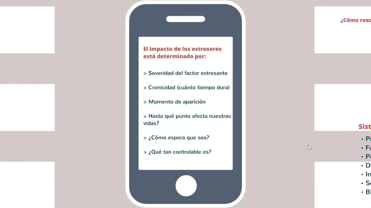 Impacto de los estresores