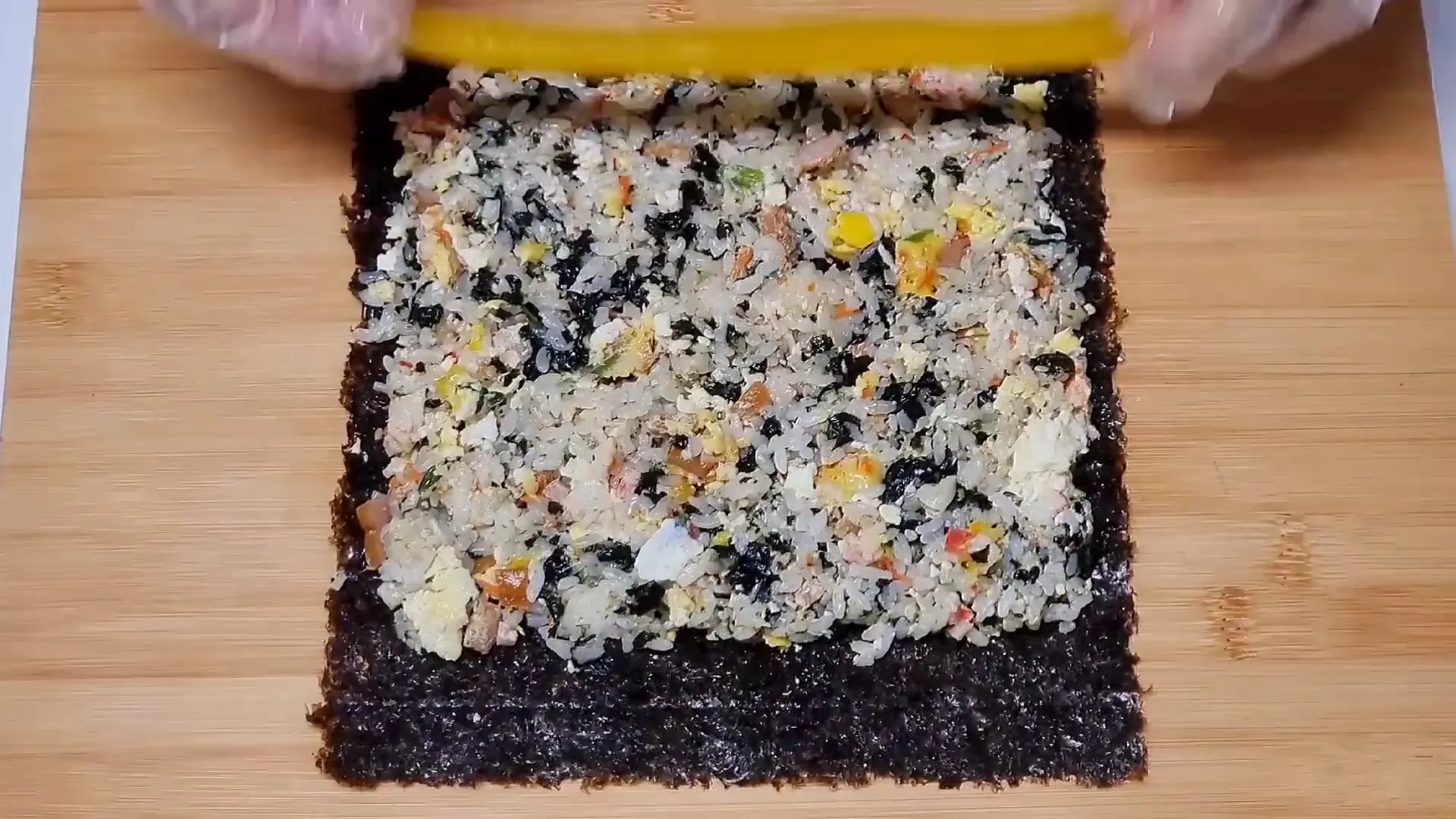 김밥 말기 과정