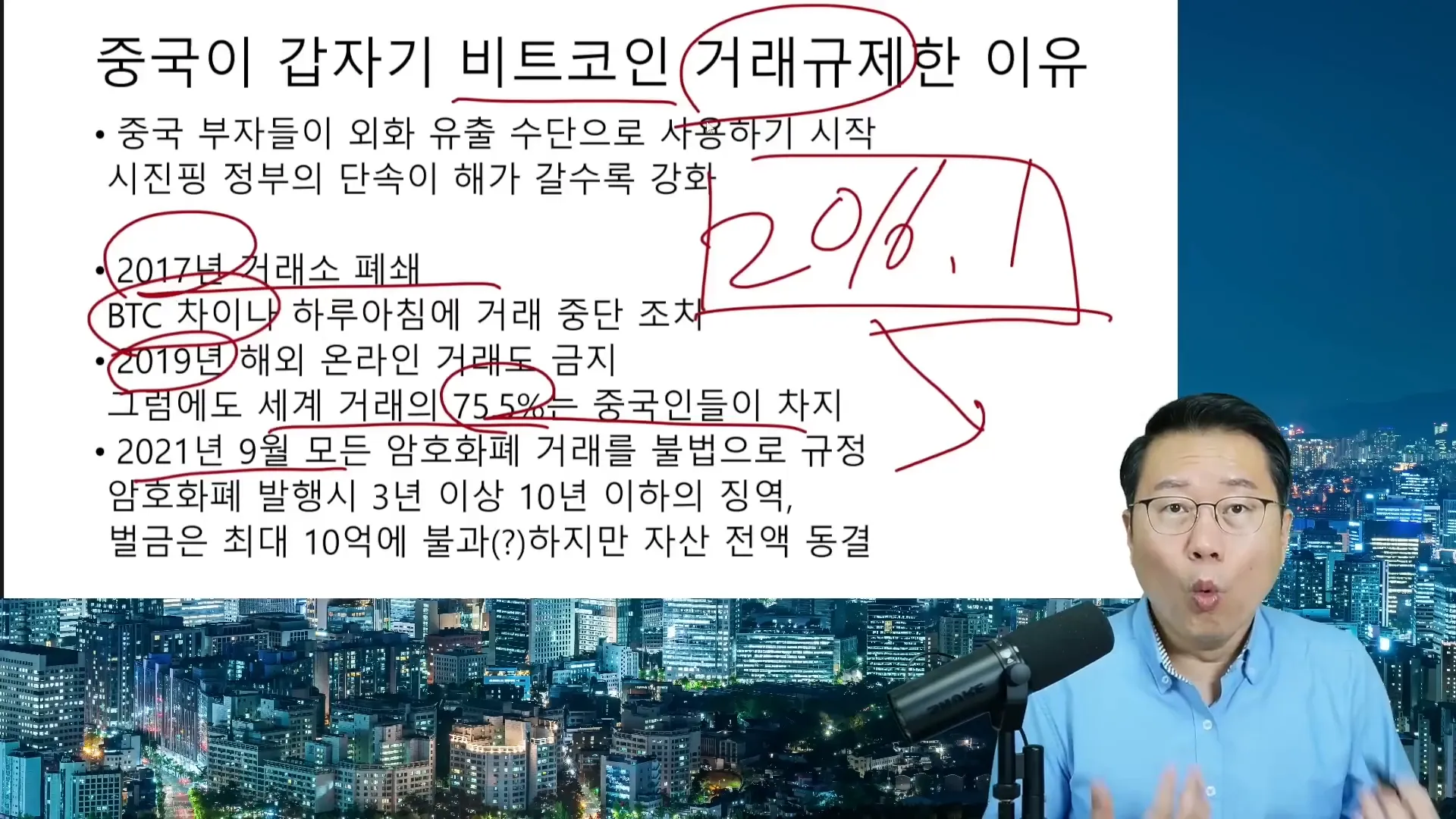 중국의 암호화폐 거래 금지