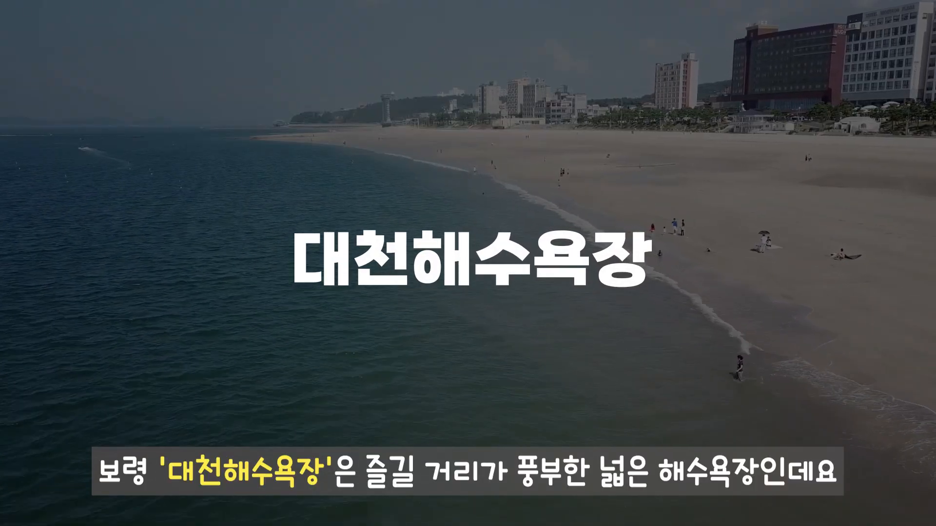 보령 대천 해수욕장