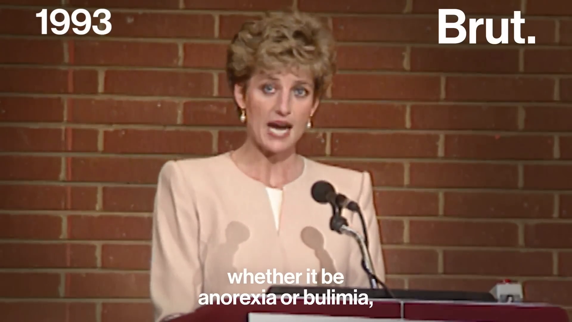 Princess Diana discussing eating disorders