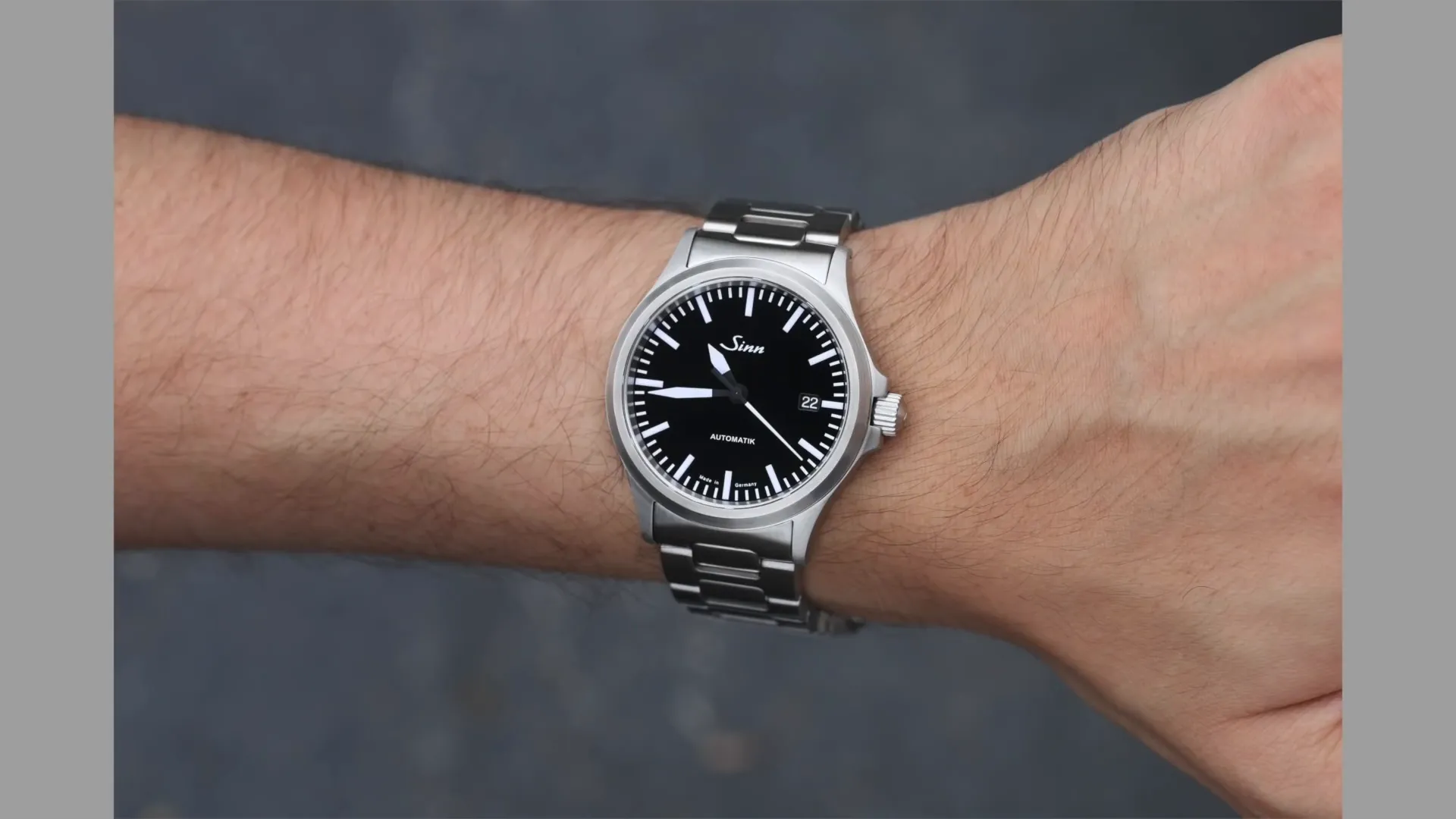 A stylish watch on a man's wrist