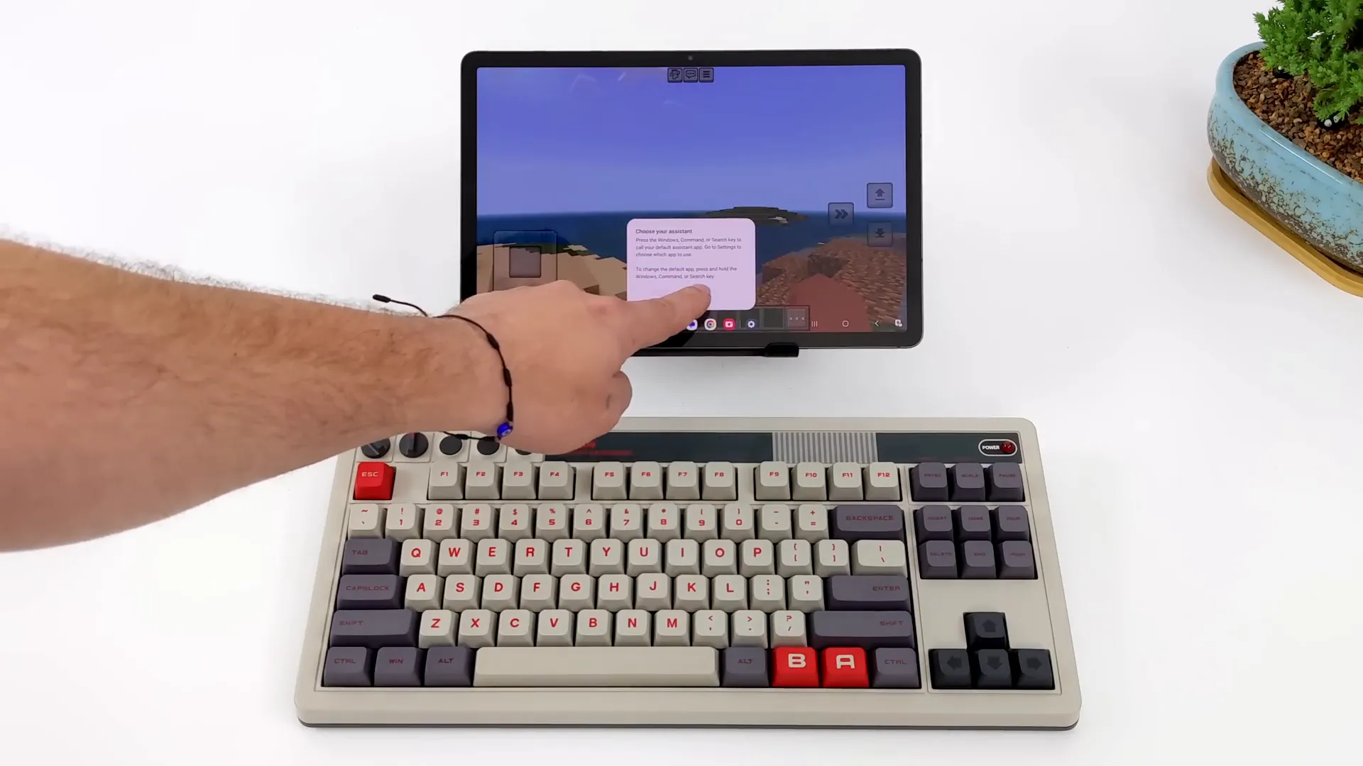 Using the keyboard with an Android device