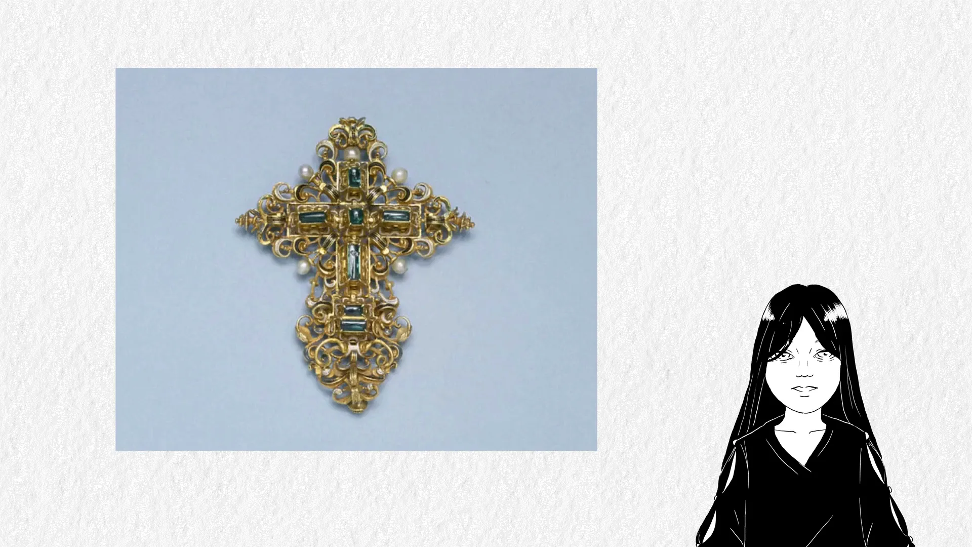 Early cross pendants made of bronze