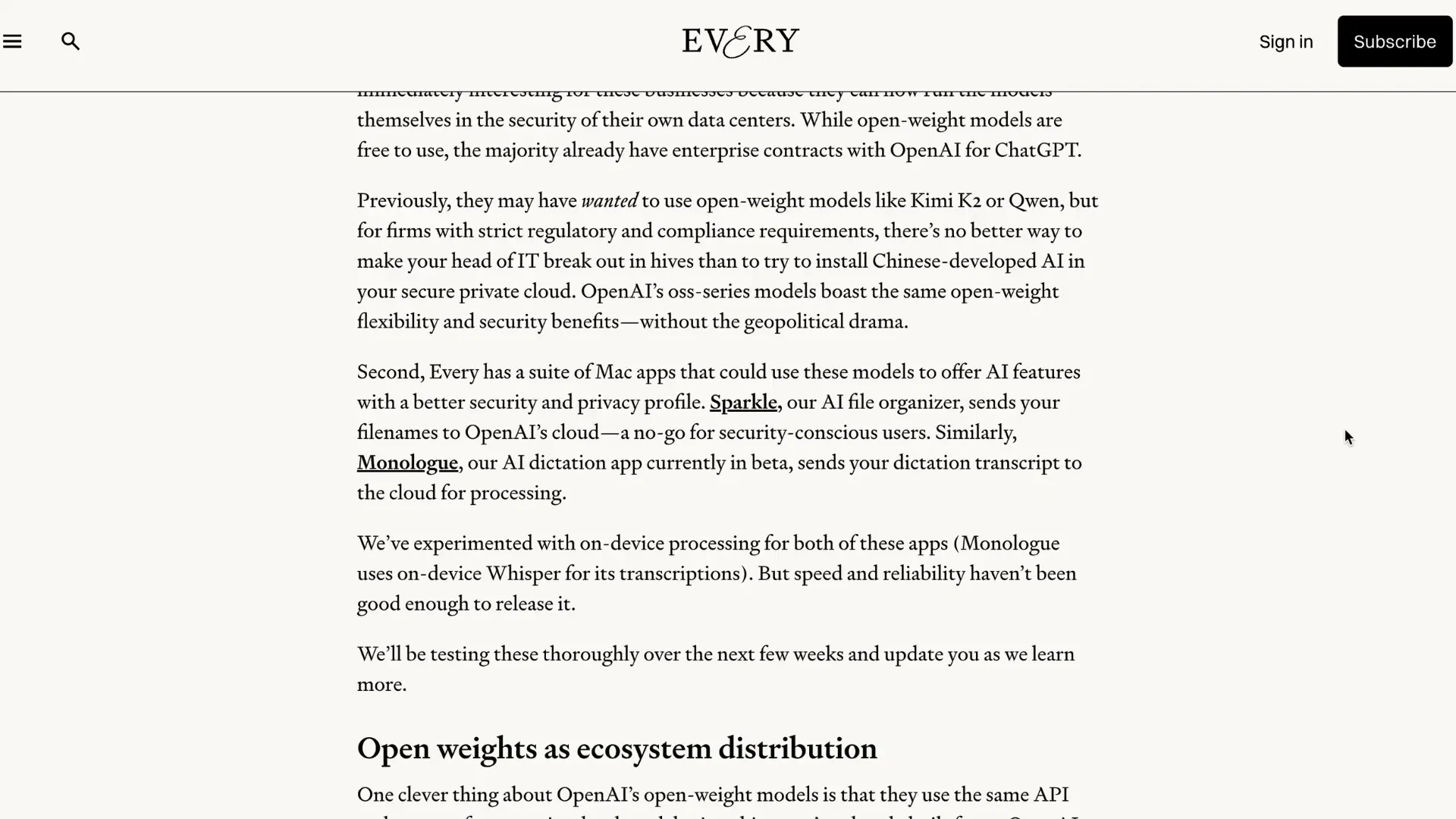 Evry's perspective on GPT OSS use cases