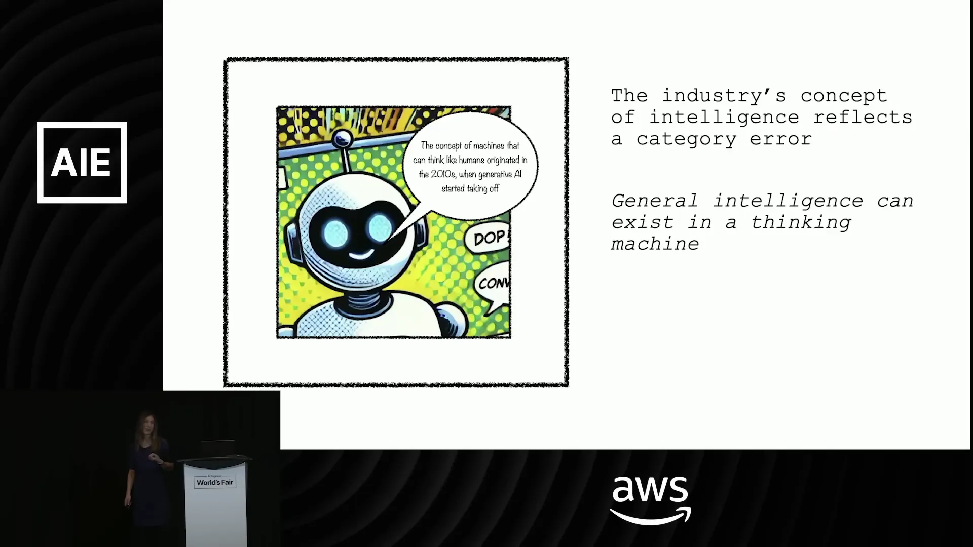 Diagram showing the evolution of AI from early thinking machines to modern AGI concepts